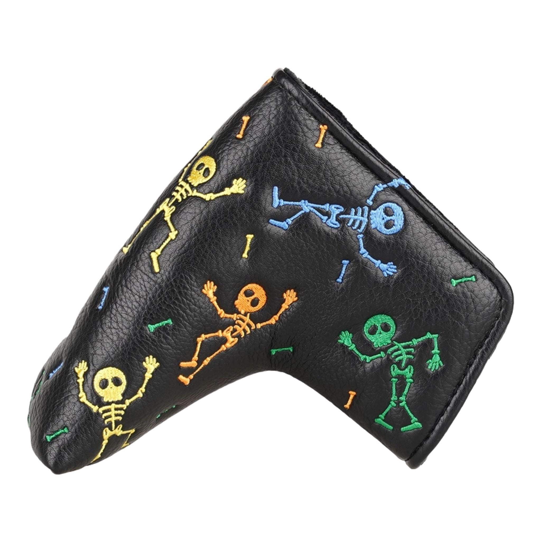 Emroydered Headcovers Skeletons Putter Headcover