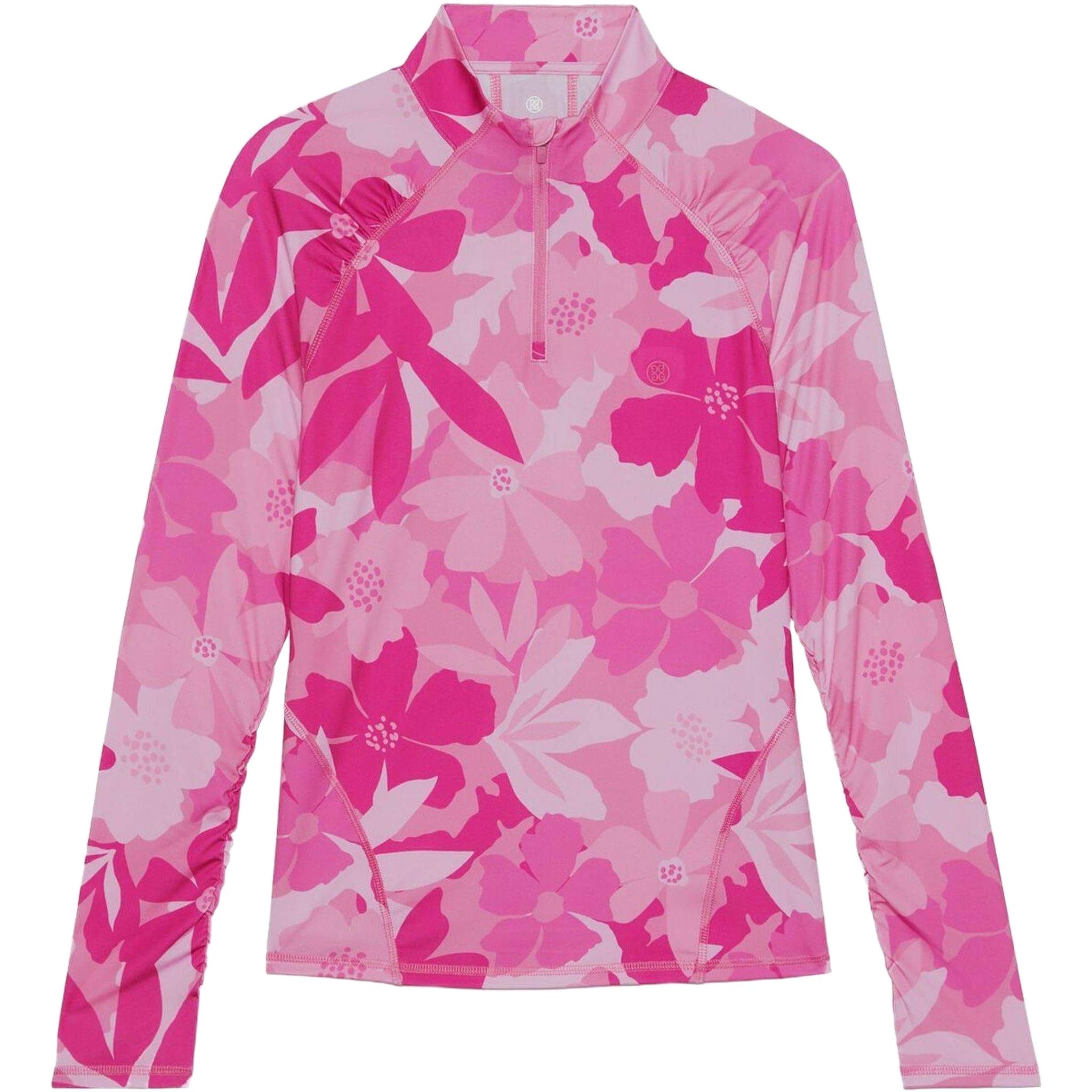 GFORE Floral Camo 1/4 Zip Langarm Polo Damen