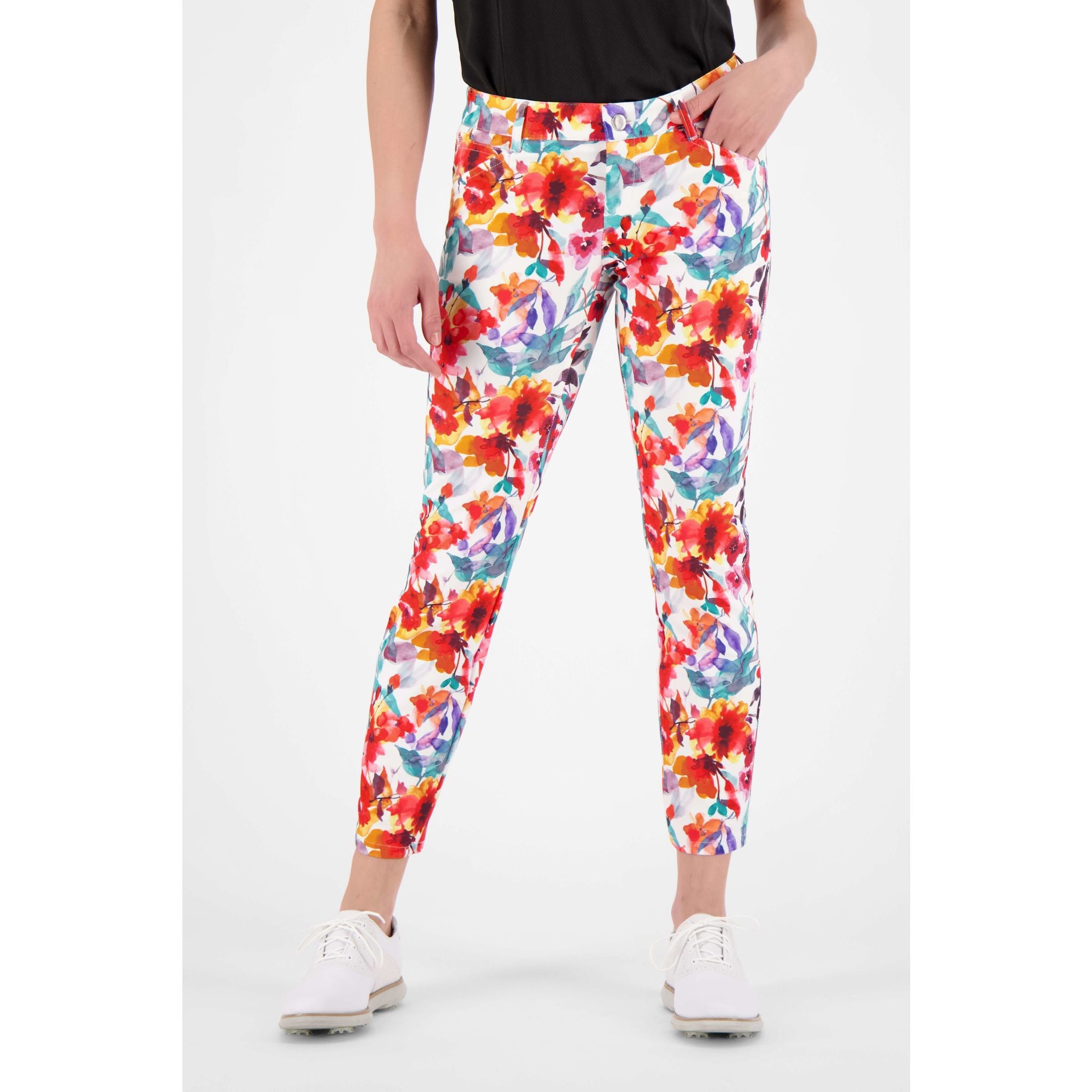 Alberto Hose Mona WR Summer Flowers Damen