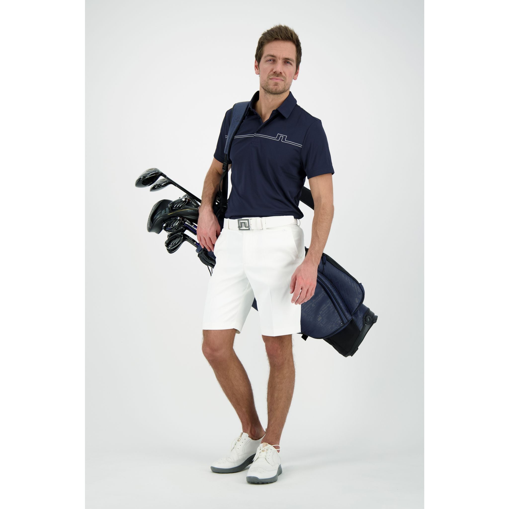 J. Lindeberg M Clay Regular Fit SS Polo JL Navy Herren