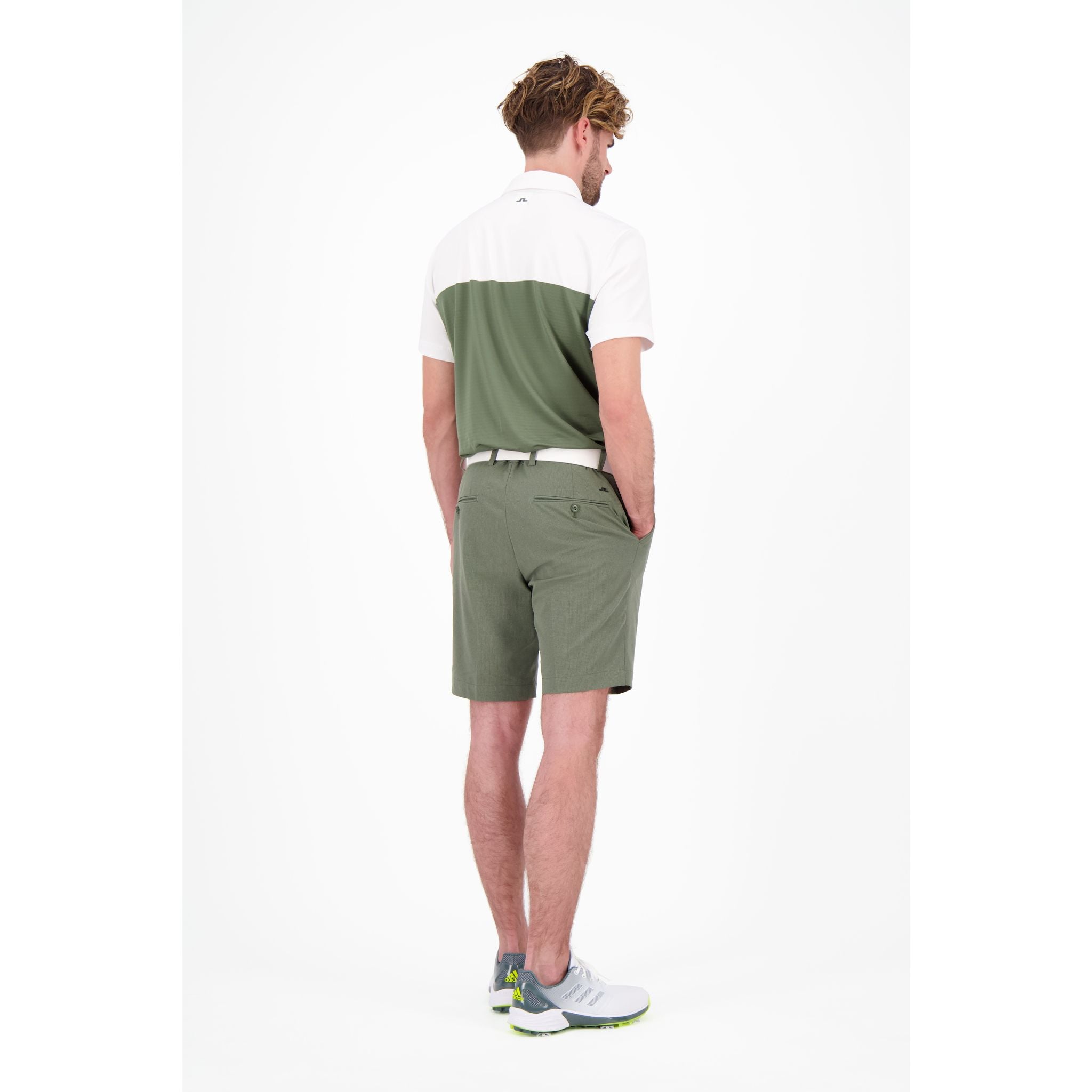 J. Lindeberg M Owen Slim Fit SS Polo Thyme Green Herren