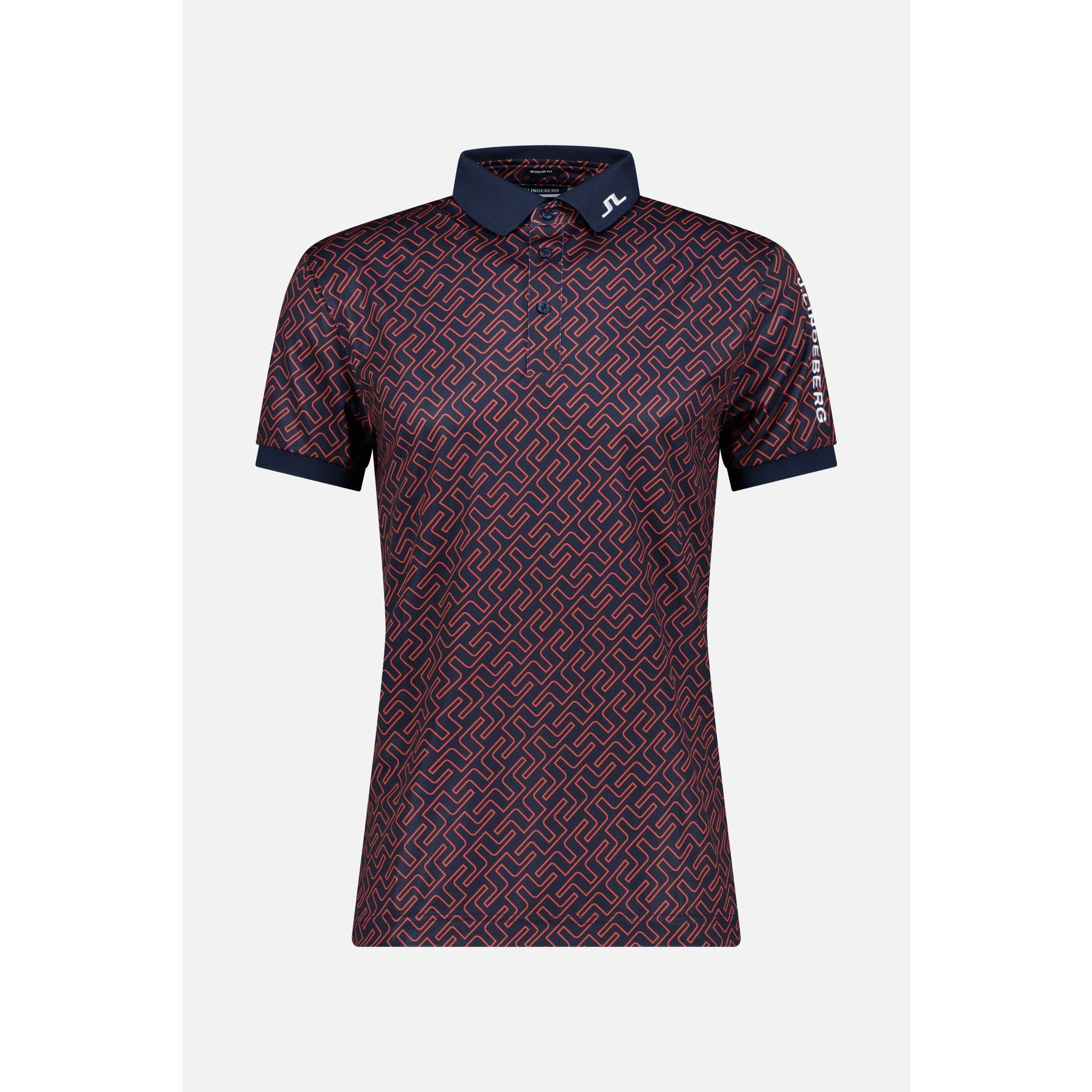 J. Lindeberg Tour Tech Reg Fit Print Polo Herren