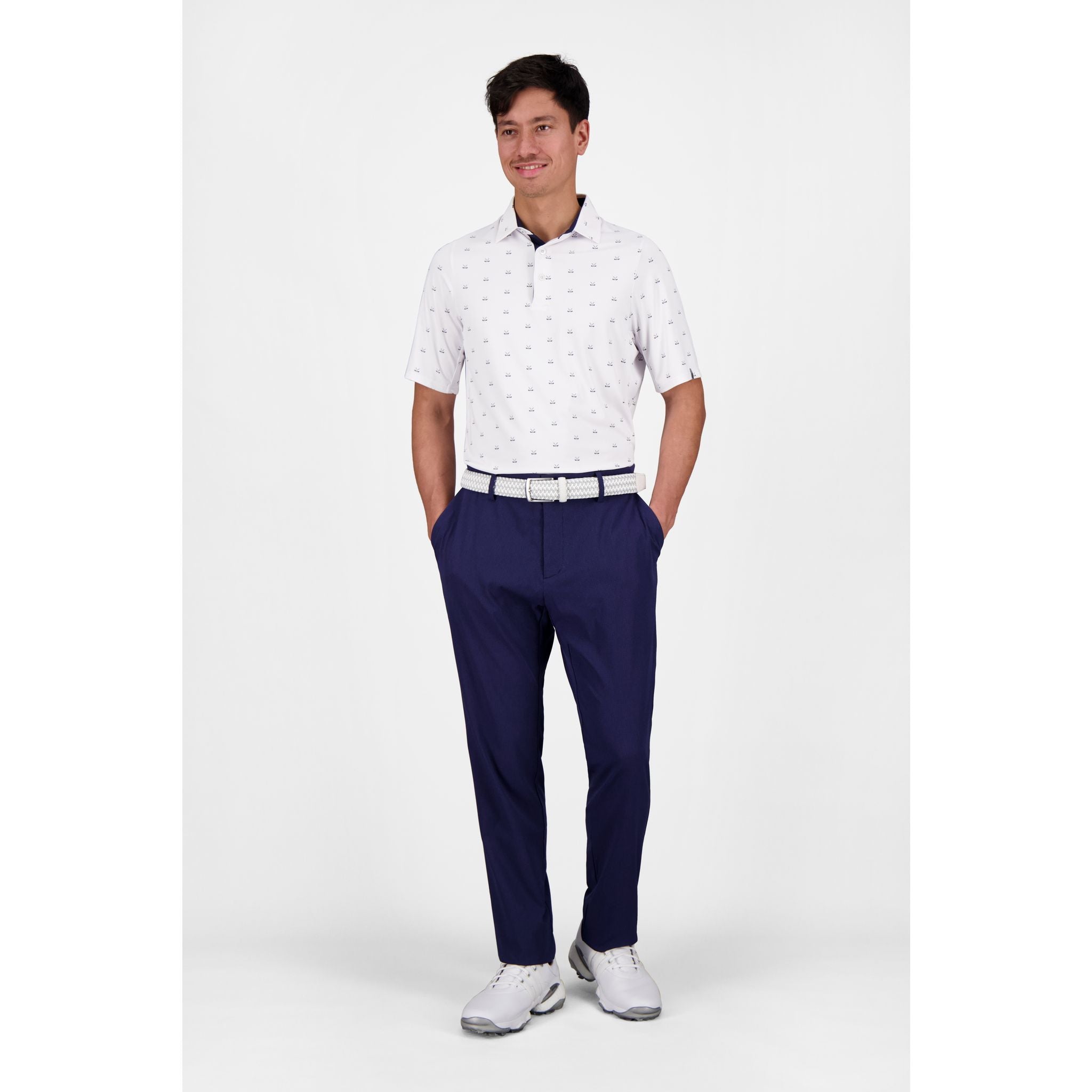 Kjus M Golfer Polo SS Weiß/Dunkel/Dusk Herren