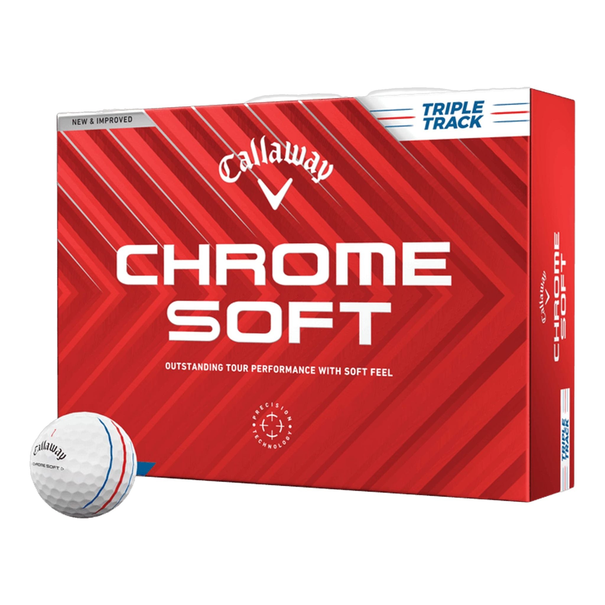 Callaway Chrome Soft Triple Track Golfbälle (2024)