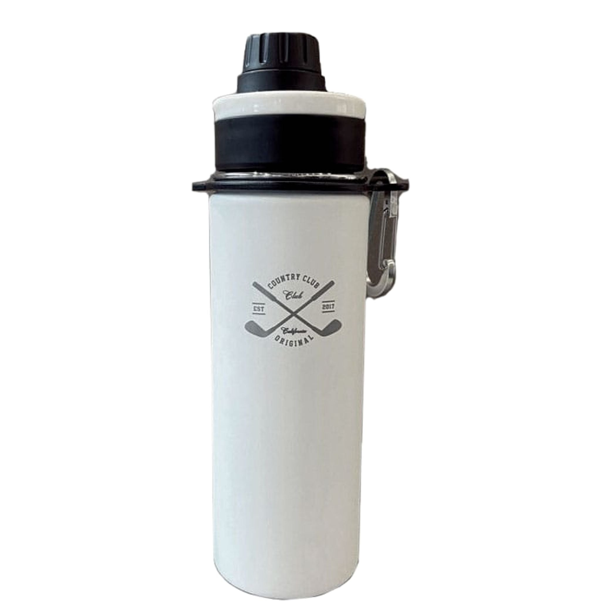 Country Club Thermo Trinkflasche 600ml mit Sportaufsatz weiß