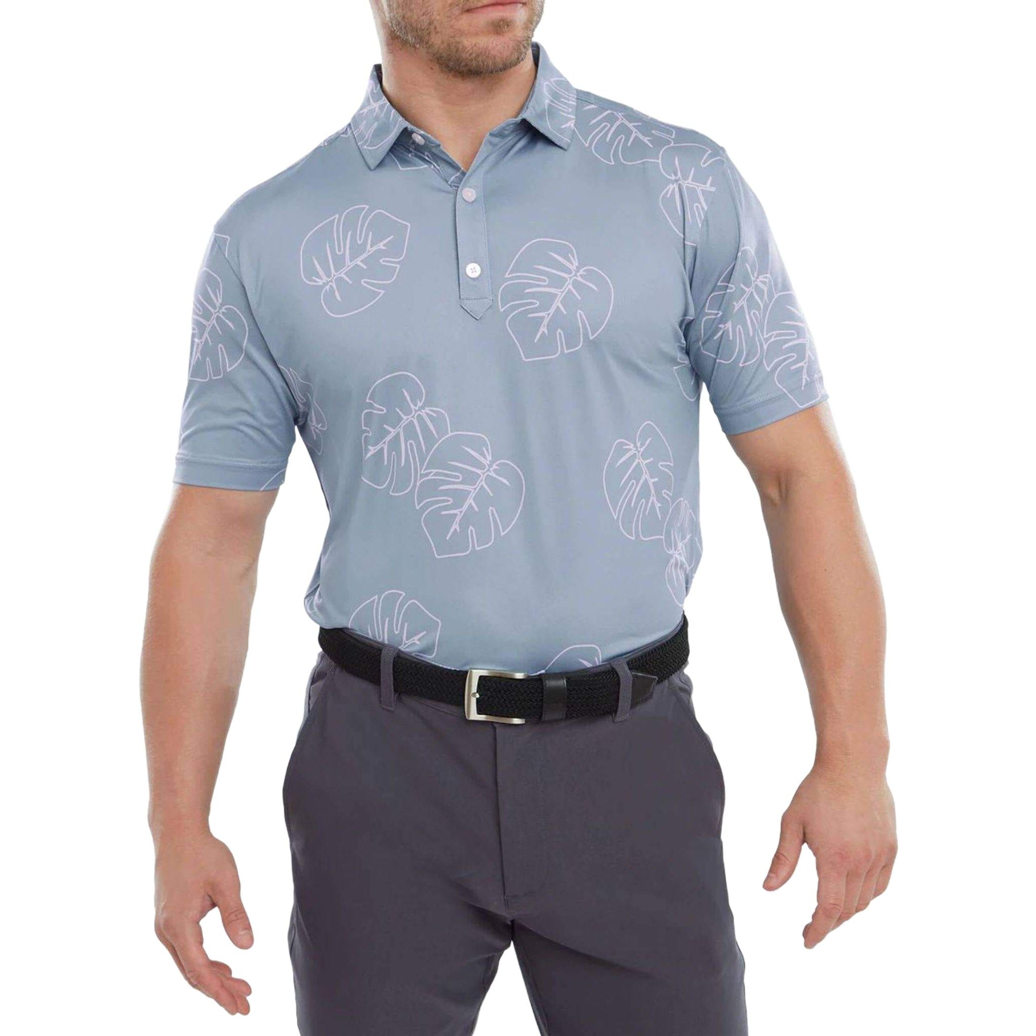 Footjoy Jungle Leave Pique Poloshirt Herren