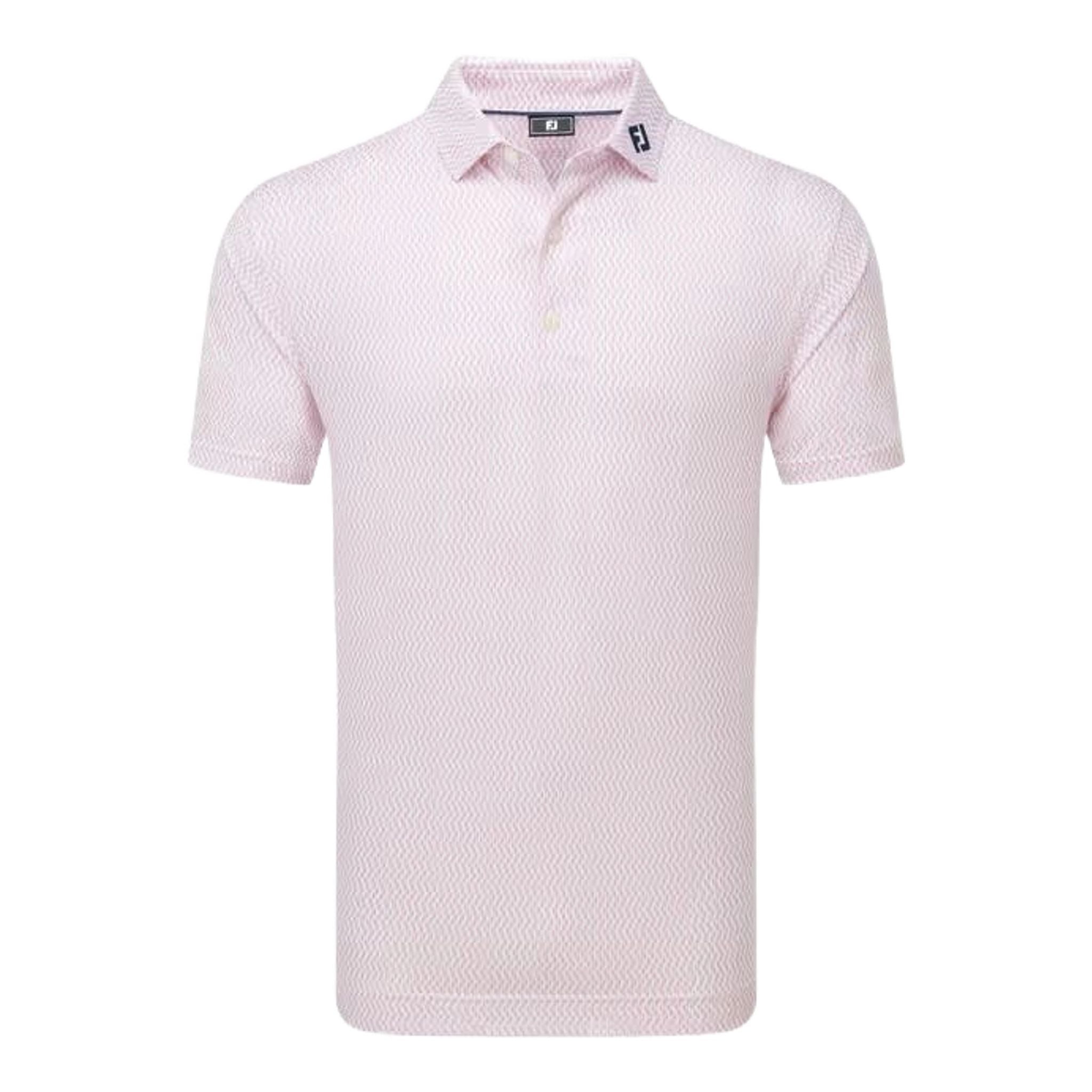 Footjoy Wiggle Print Lisle Polo Herren