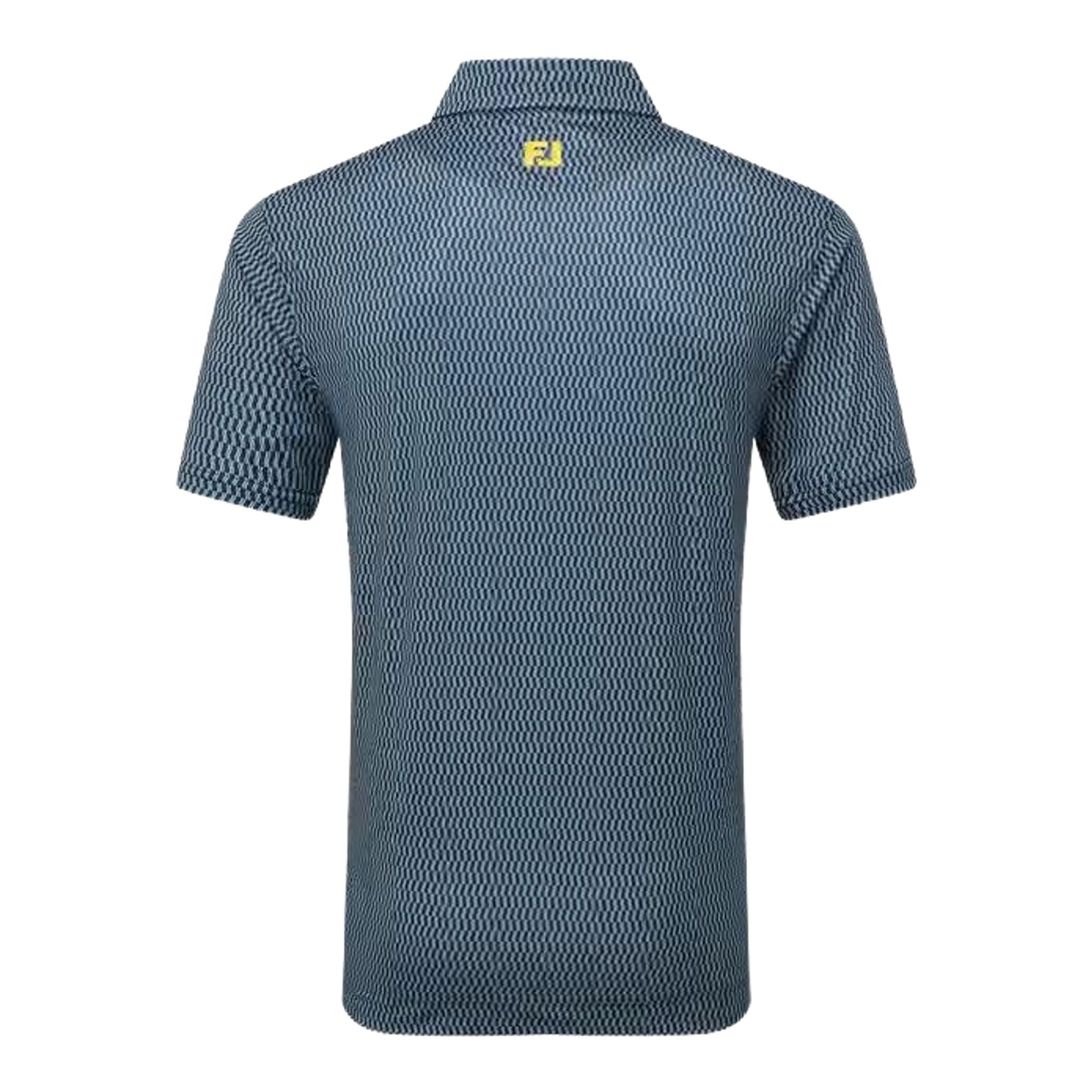 Footjoy Wiggle Print Lisle Polo Herren