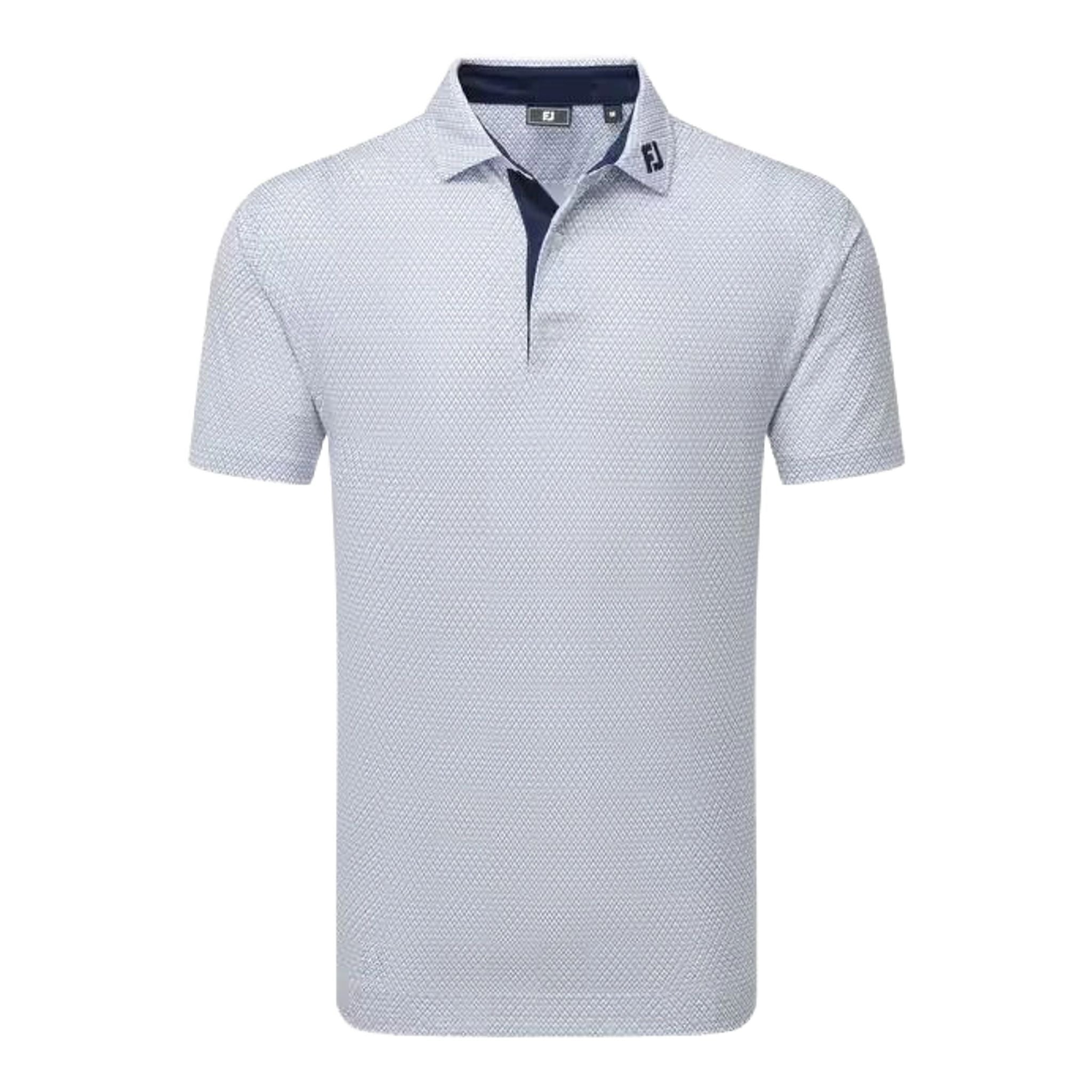 Footjoy Deco Diamond Print Lisle Polo Herren