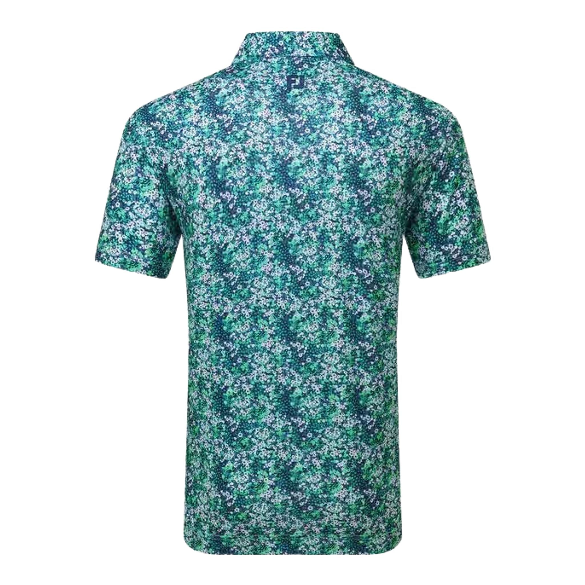 Footjoy Garden Print Lisle Polo Herren