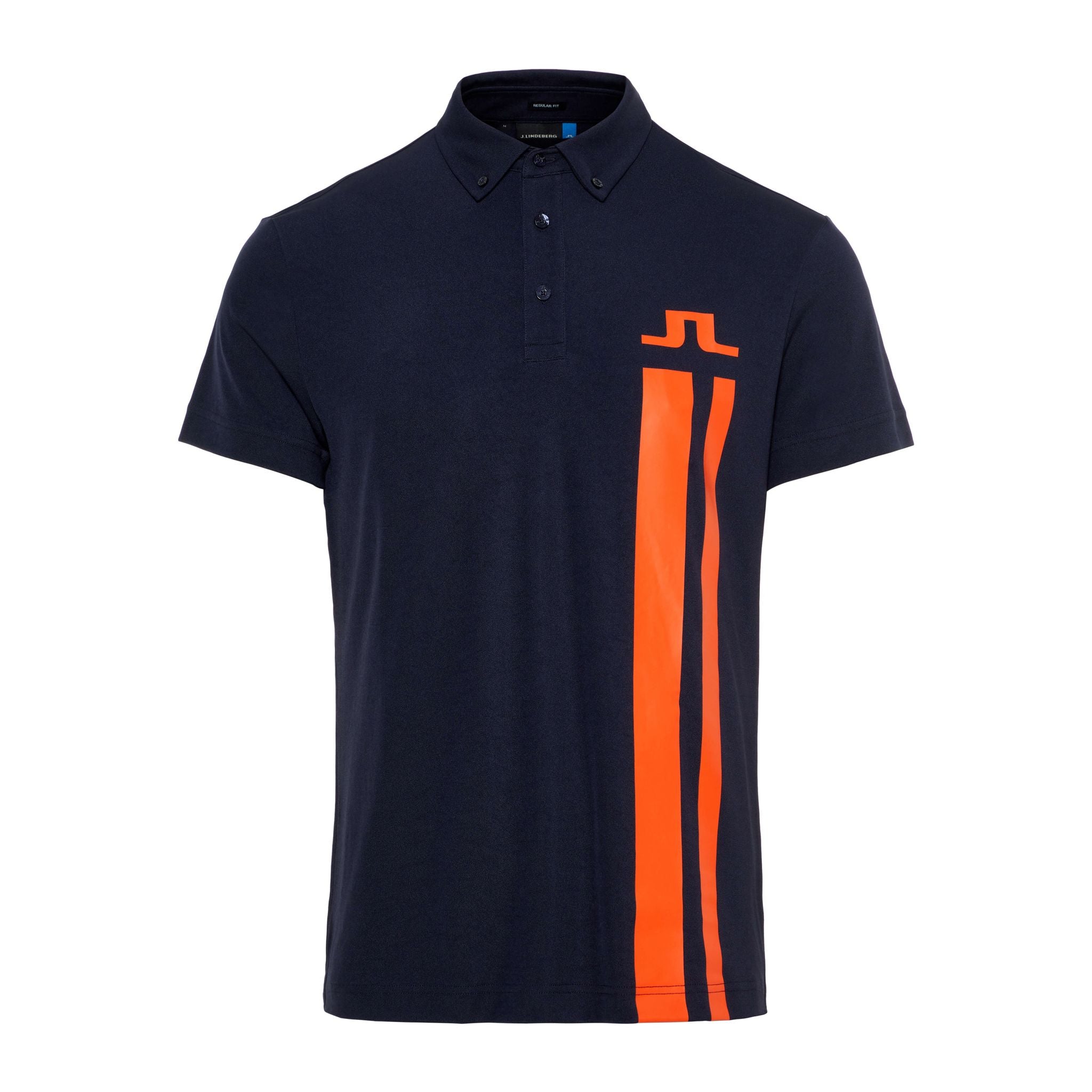 J. Lindeberg M Zeke Reg Fit-Lux Piquet Polo Navy Herren