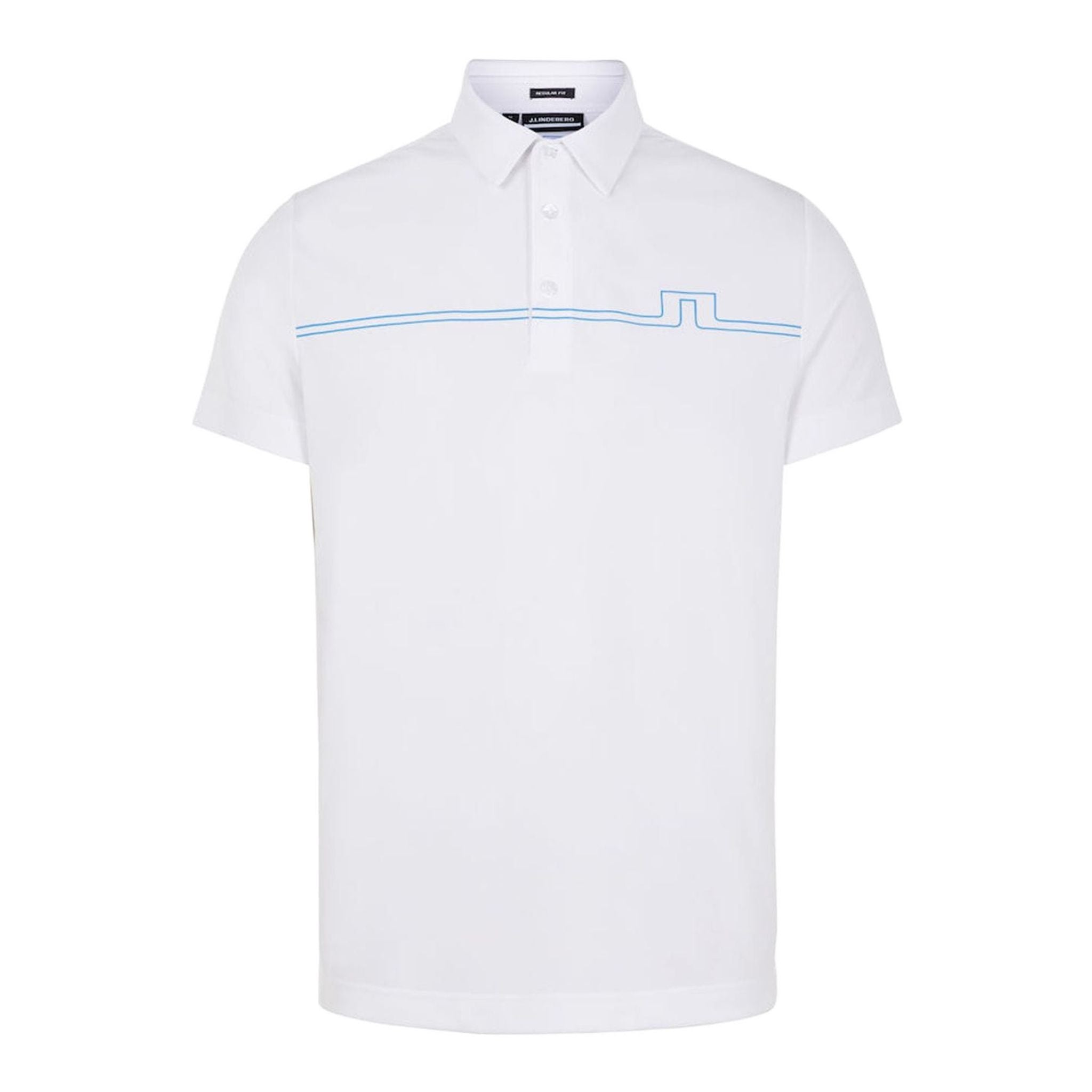 J. Lindeberg M Clay Regular Fit SS Polo White Herren