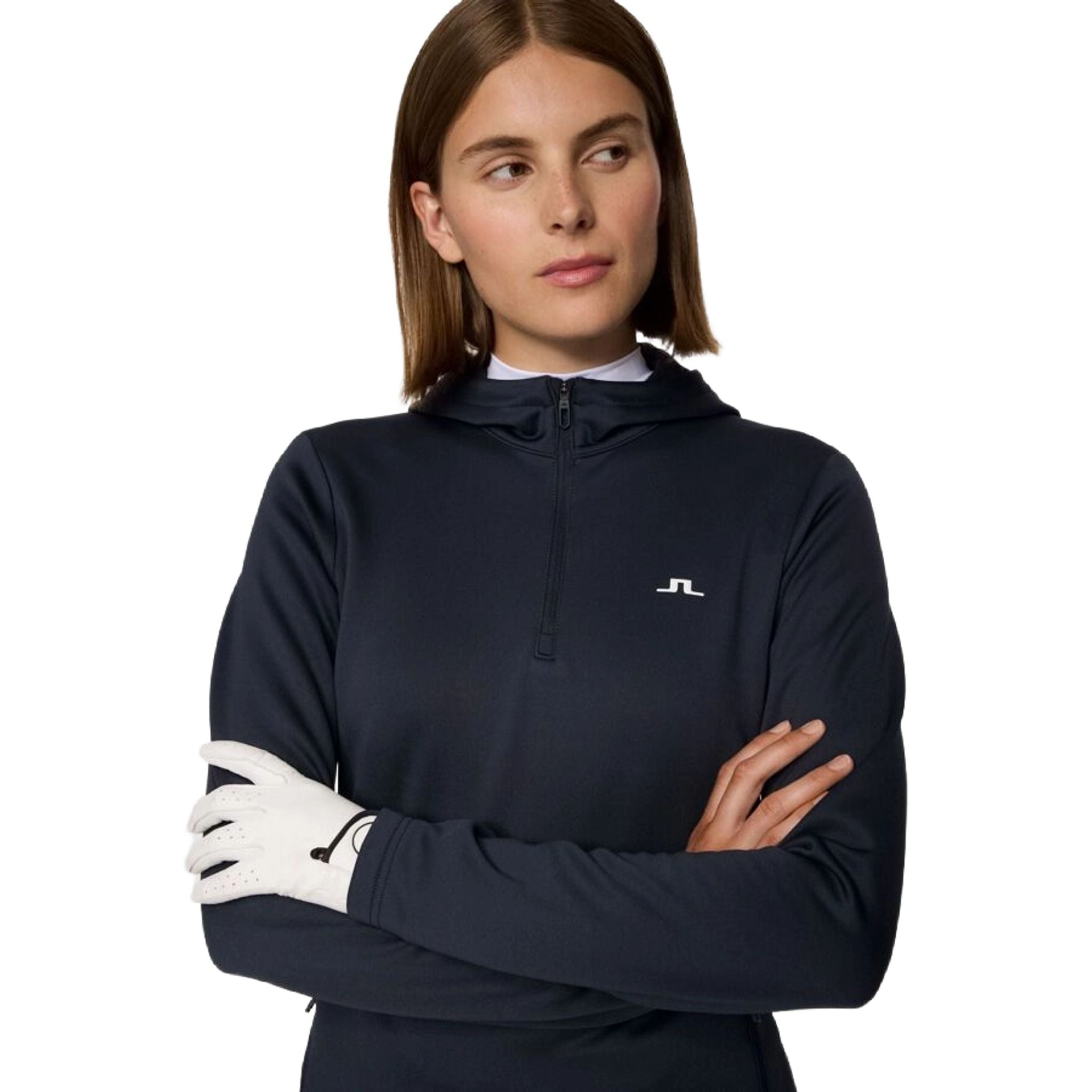 J. Lindeberg Aerialle Quarter Zip Kapuzenjacke Damen