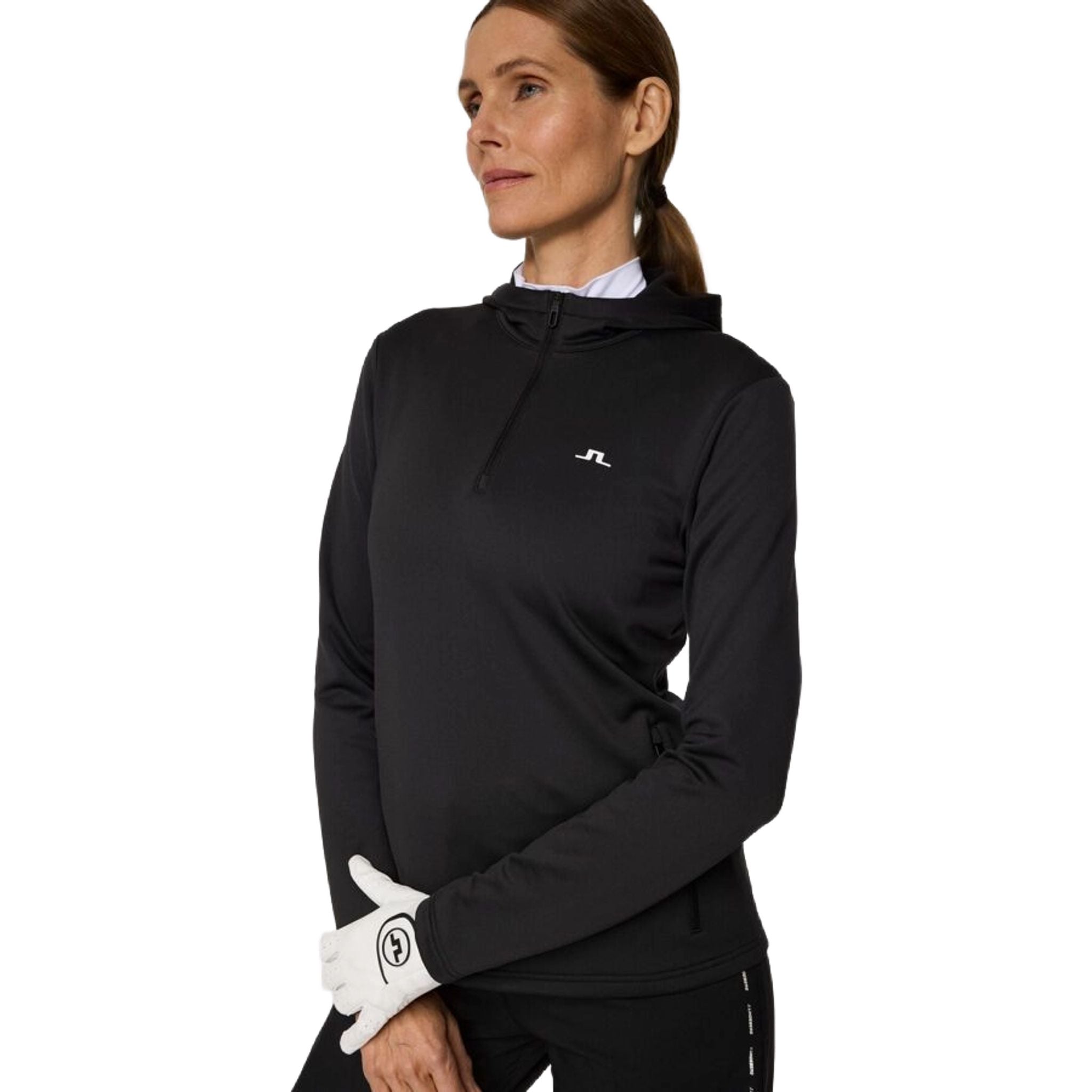 J. Lindeberg Aerialle Quarter Zip Kapuzenjacke Damen