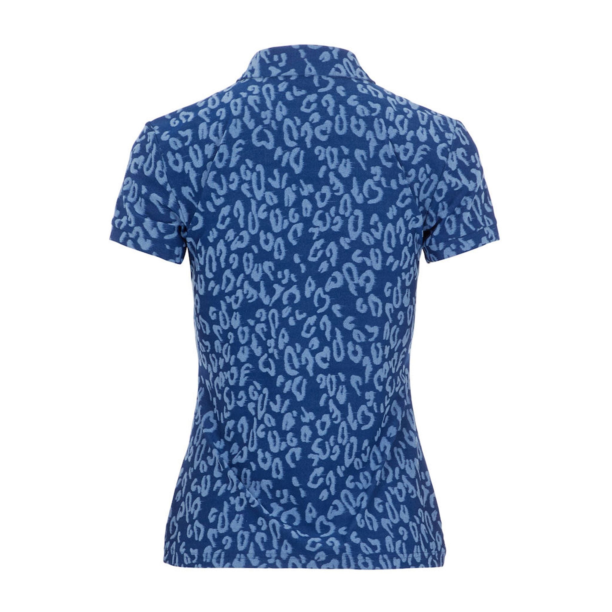 J. Lindeberg W Alaya Jacquard SS Polo Animal Midnight/Summer Bl Damen