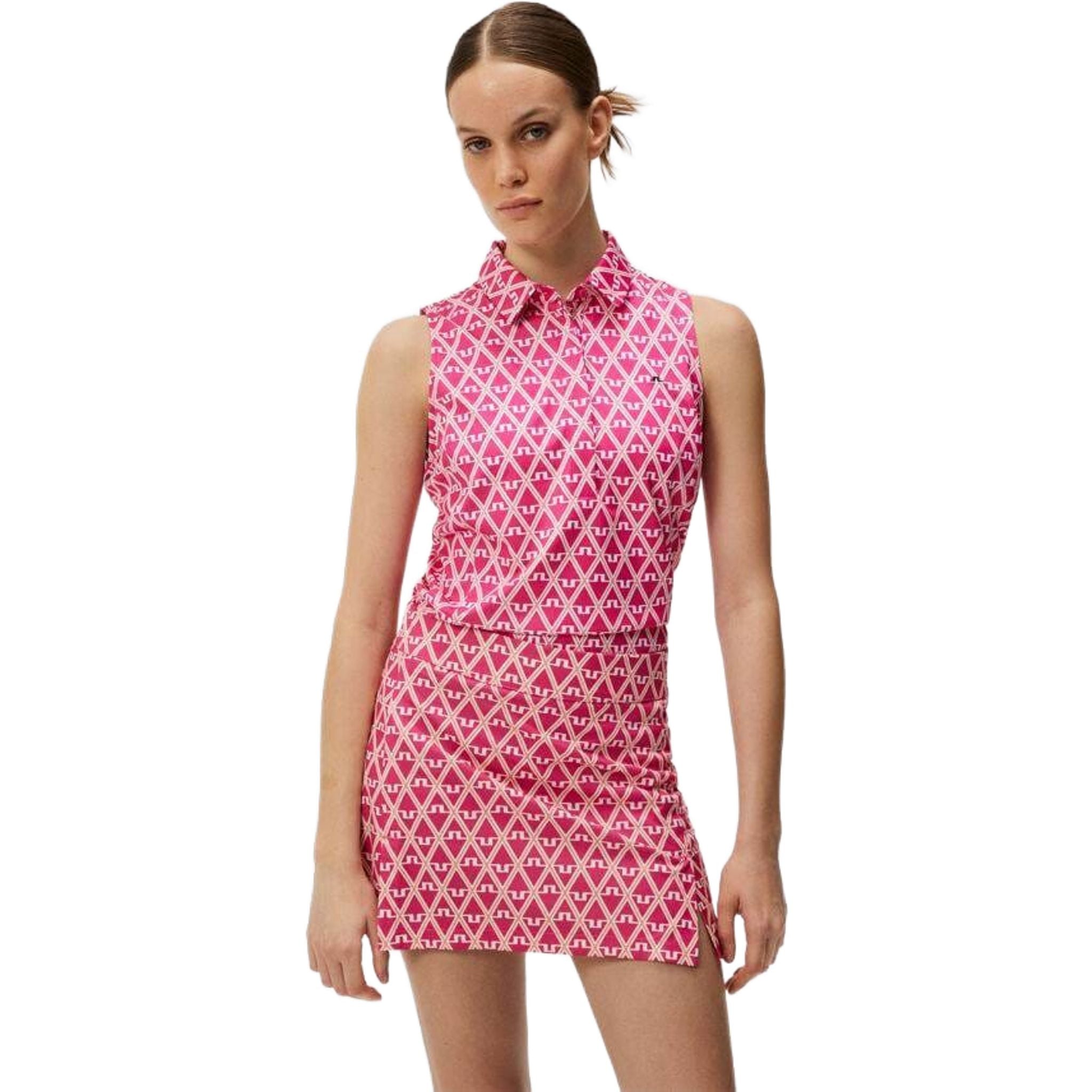 J. Lindeberg Dena Print Sleeveless Top Damen