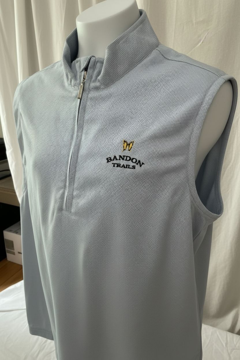 Ashworth Half Zip Gilet Herren Blau M Herren