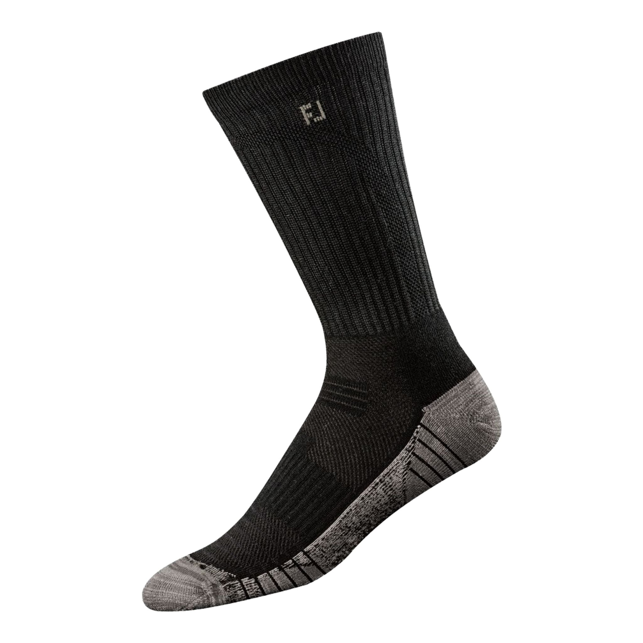 Footjoy Socken TechSof Tour Crew Schwarz/Grau Herren