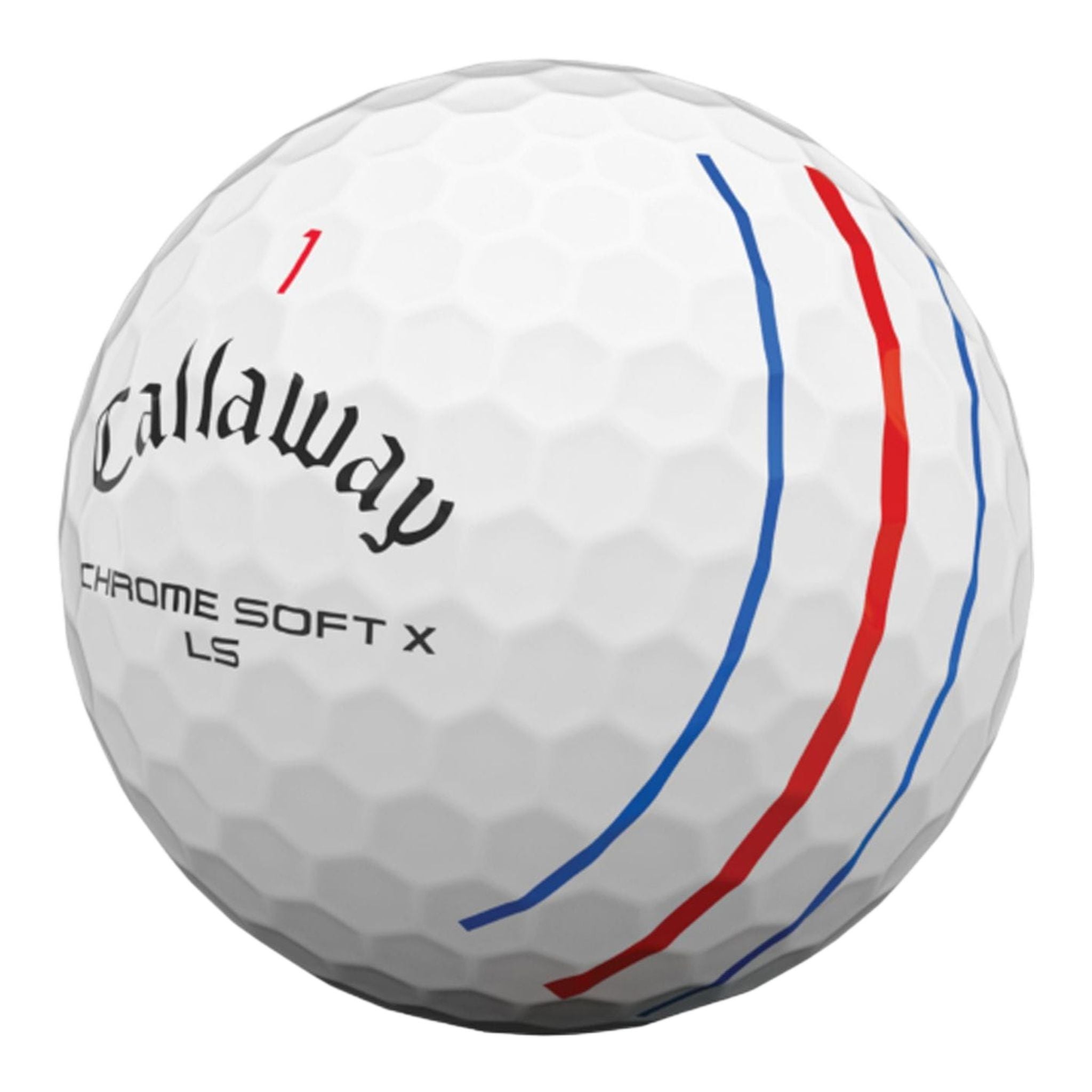 Callaway Chromesoft X LS Triple Track 2021 12 Golfbälle Wei