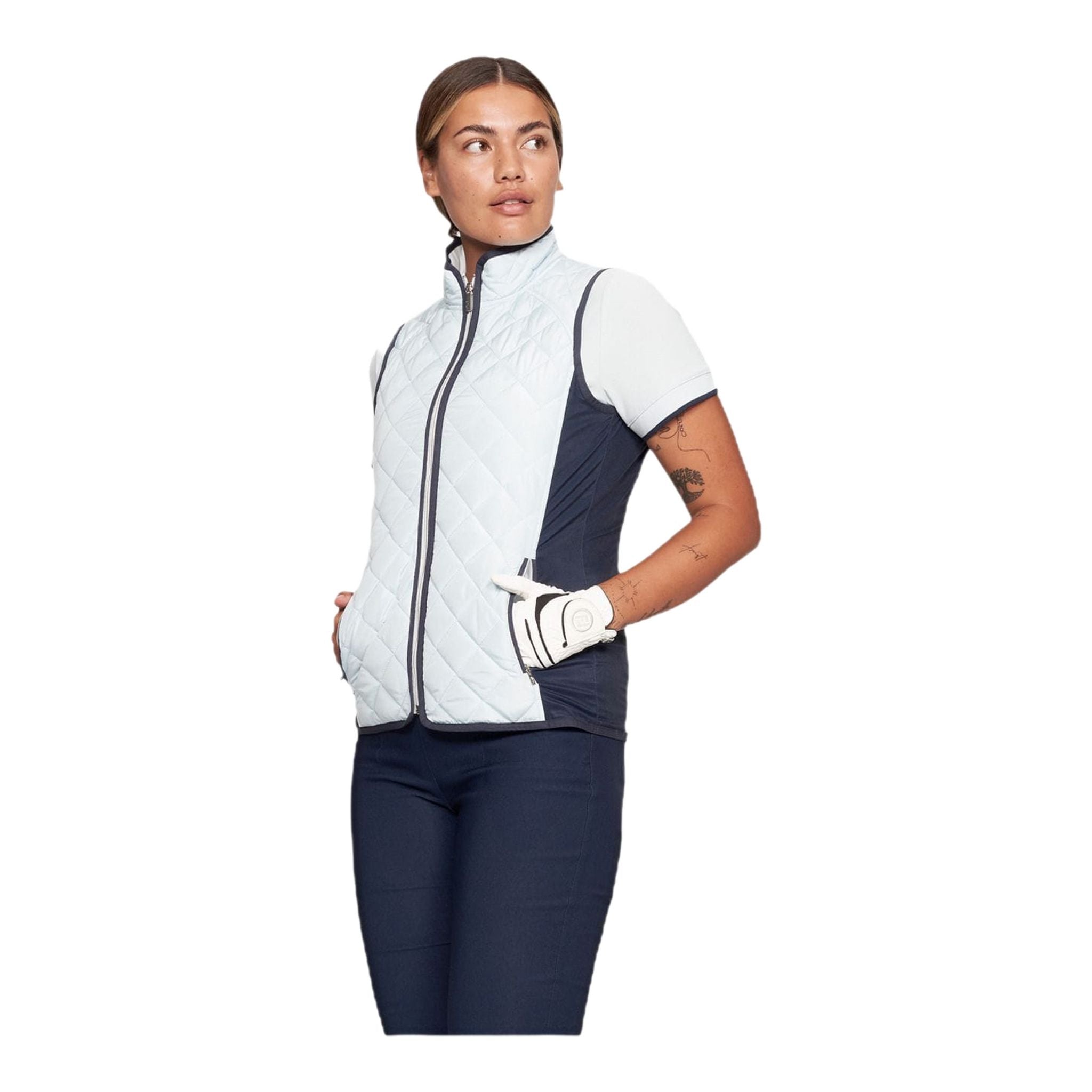 Röhnisch Tour Vest White/Navy Damen