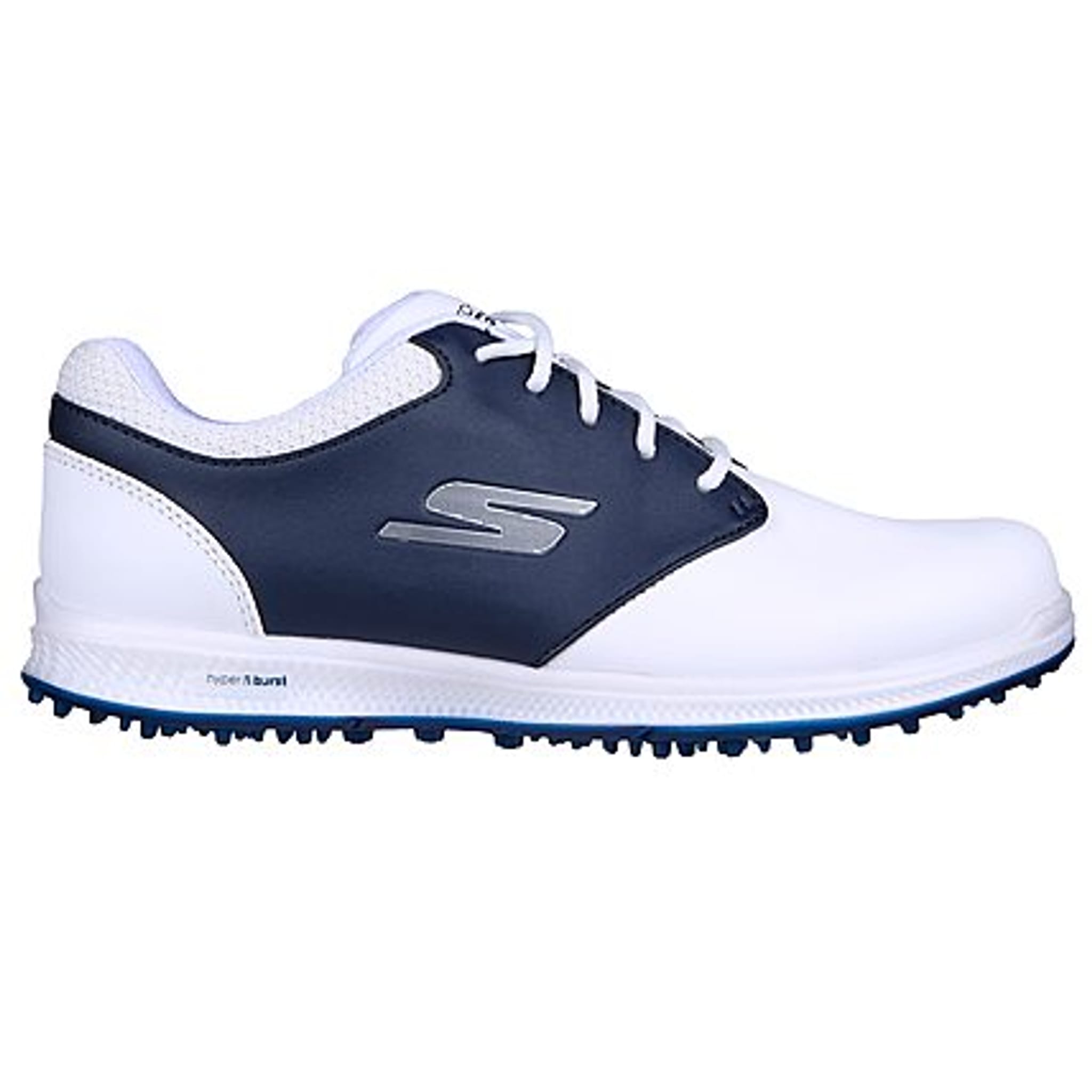 Skechers Go Golf Elite 4 Hyper White Leather/Navy Trim Dame Damen