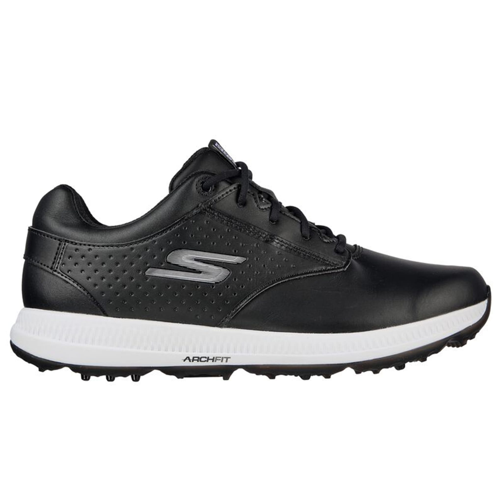 Skechers M GO GOLF ELITE 5 - LEGEND Black Leather/White Tri Herren