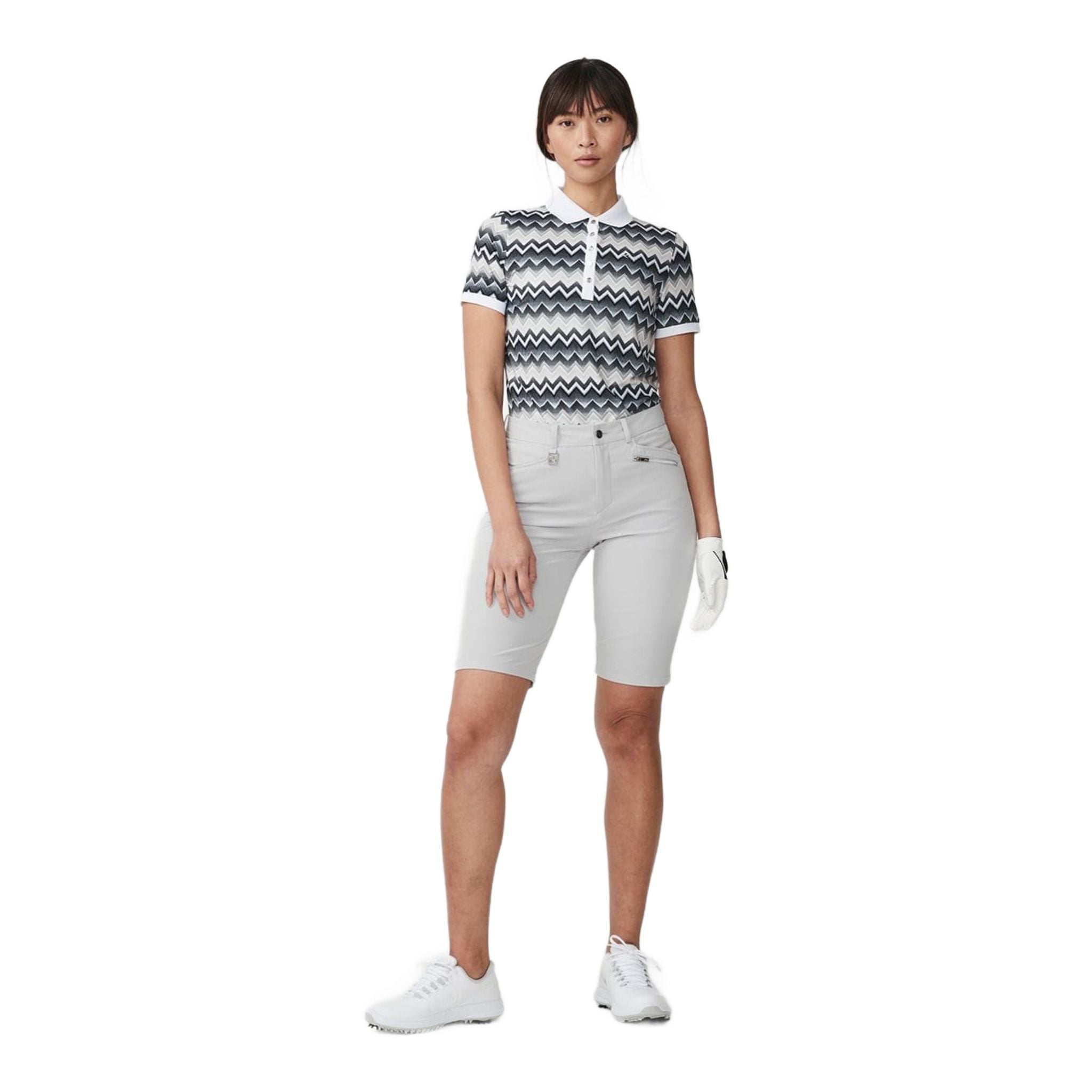 Röhnisch Element Polo Zigzag Sand Damen
