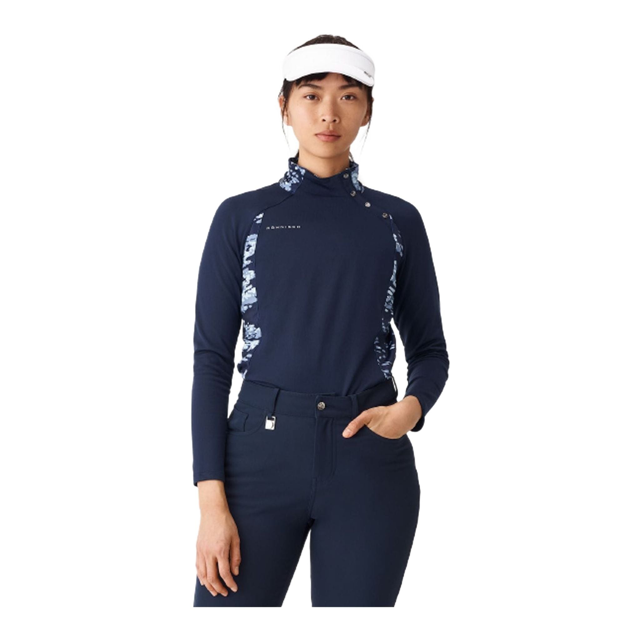 Röhnisch W Layer Megan Langarm Navyblau/Camo Damen