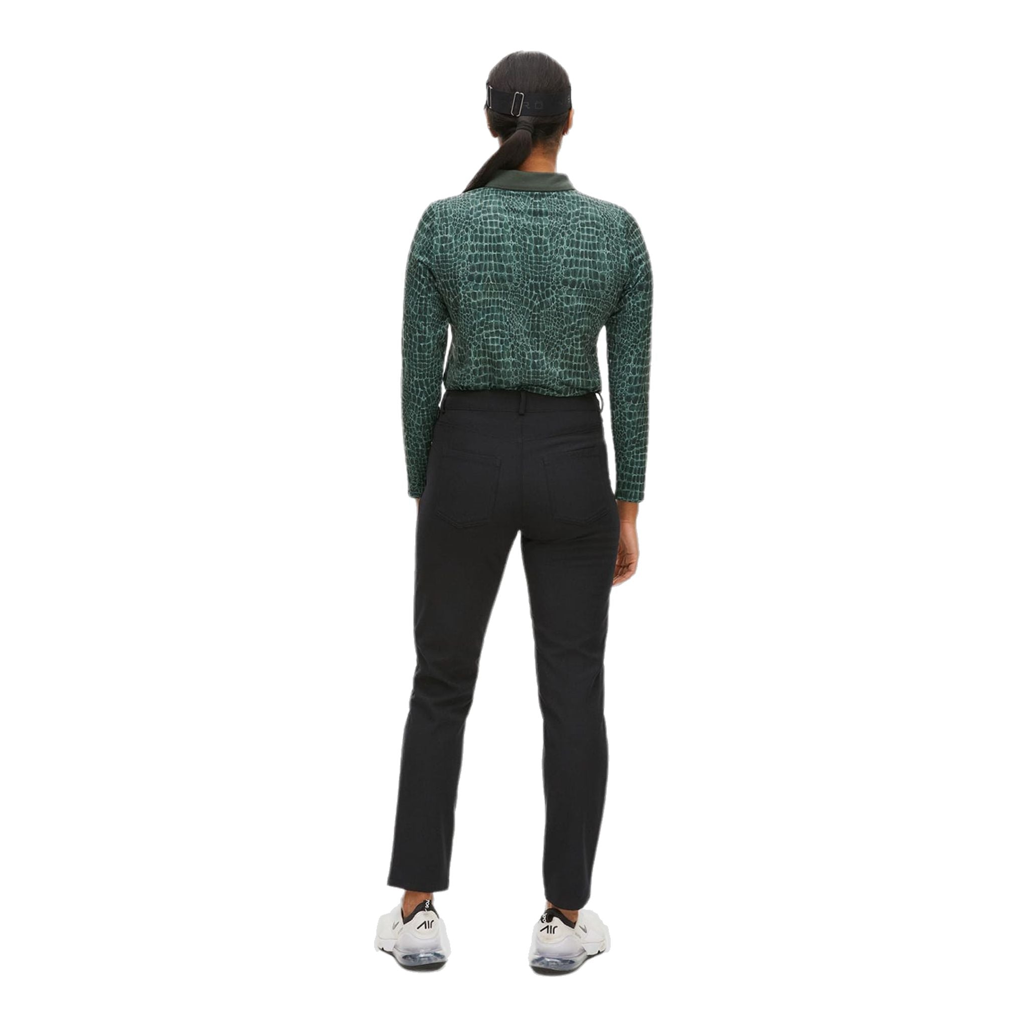 Röhnisch Sia Golf Polo Langarm Green Crocco Damen Damen