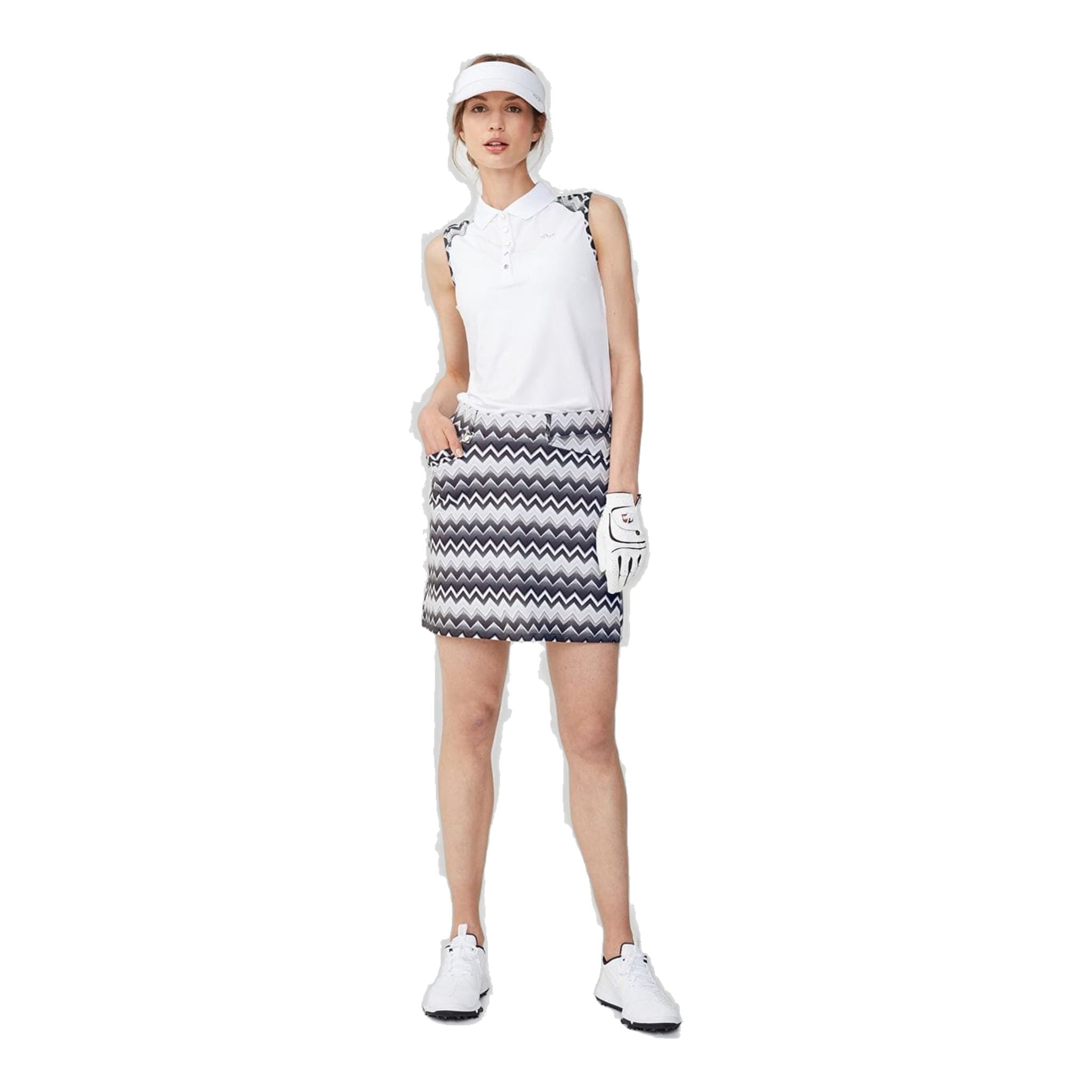 Röhnisch Element SL Polo Zigzag Sand Damen