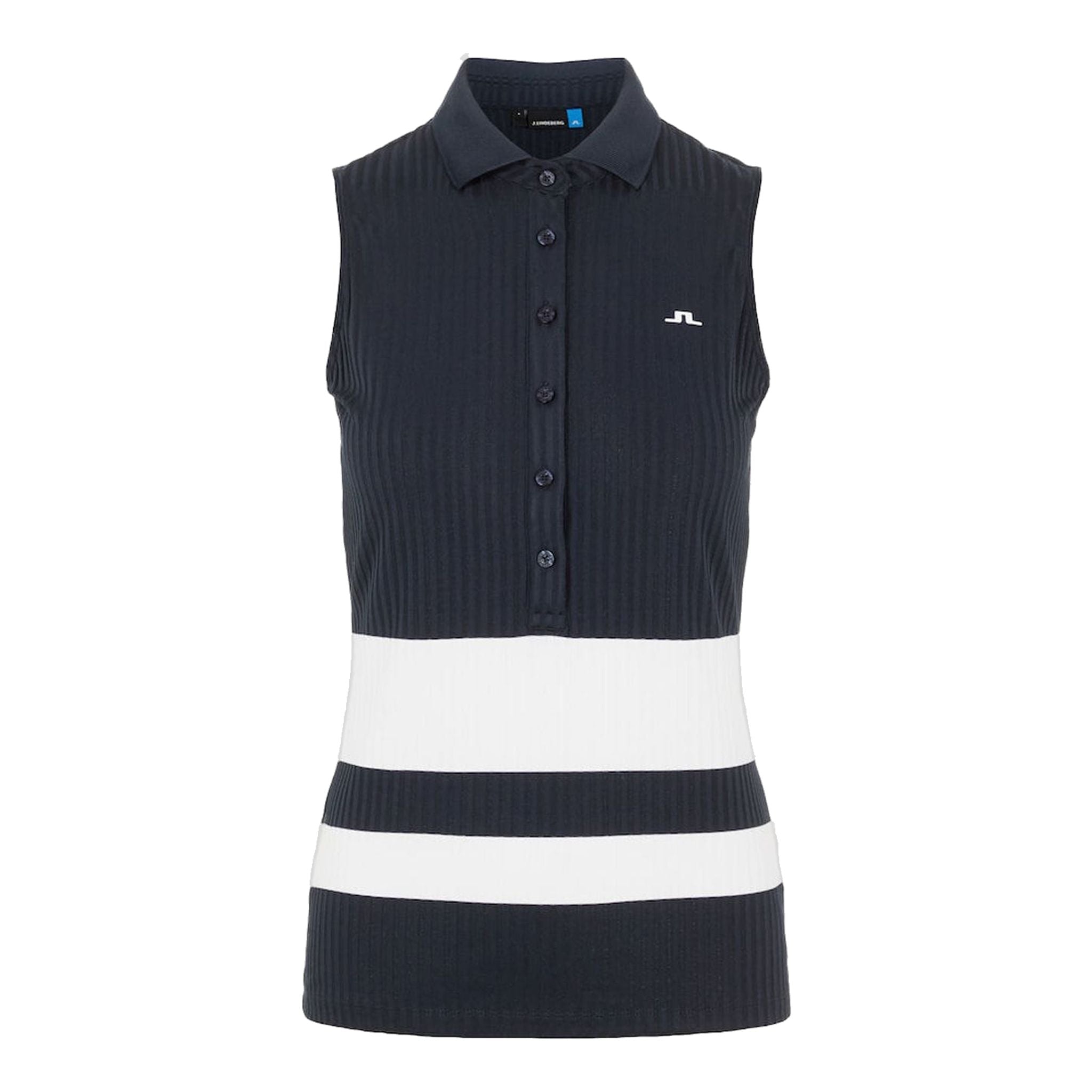 J. Lindeberg W Nora-Rib Jersey Polo Jl Navy Damen