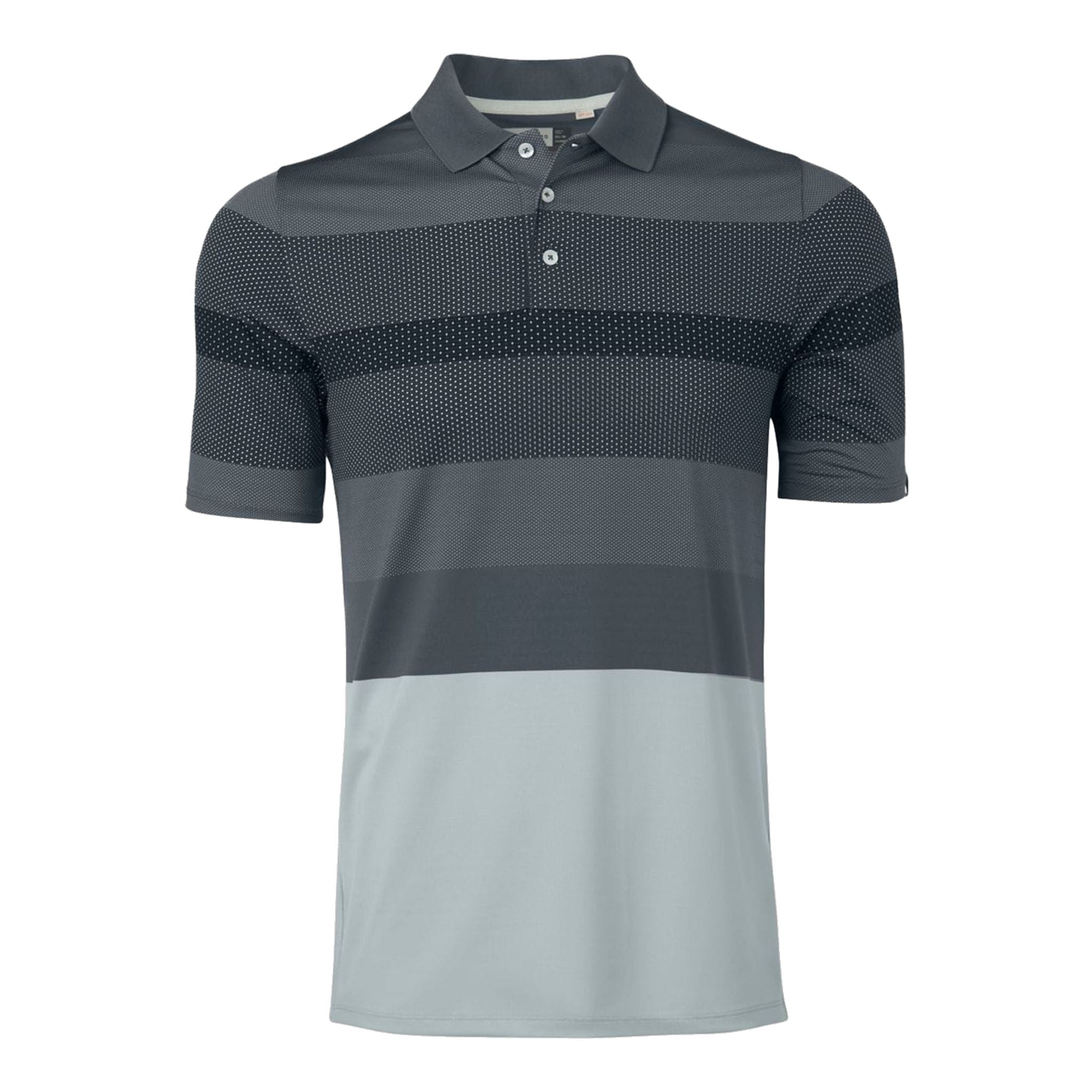 Kjus M Engineered Stripe SS Polo Silver Fog/Dark Dusk Herren