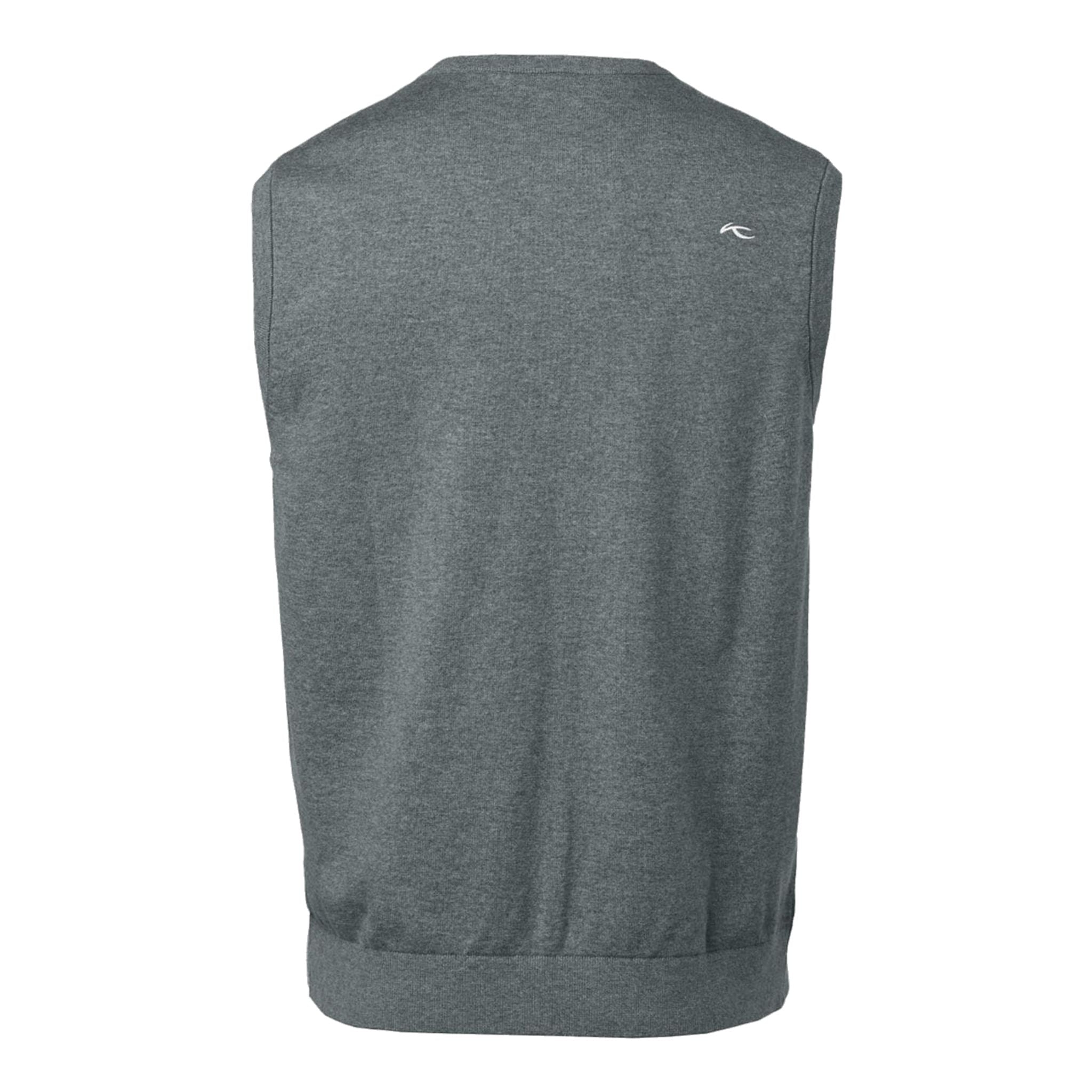 Kjus M Kirk V-Neck Vest Steel Greymelange Herren