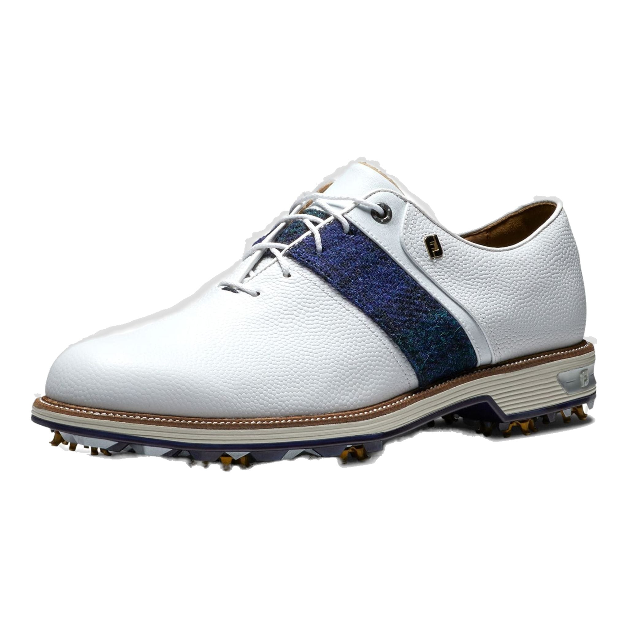 Footjoy M DJ Premiere Weiß/Blau/Grün Harris Tweed Herren