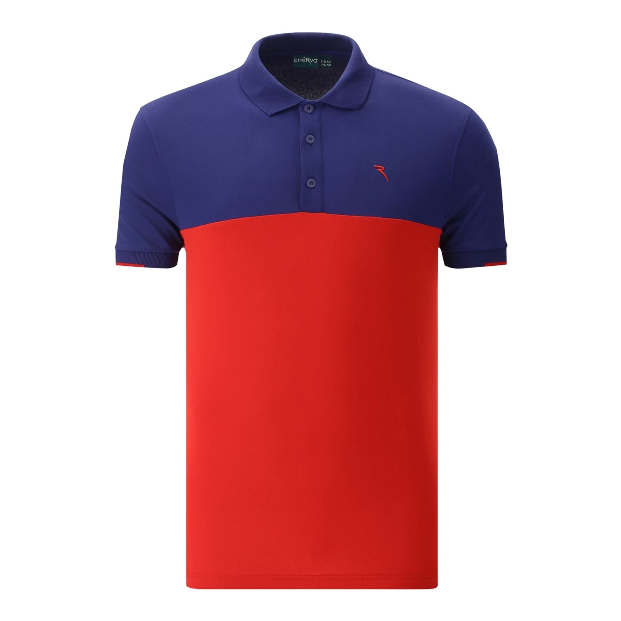 Chervo M Aymon SS Polo Rot/Blau Herren