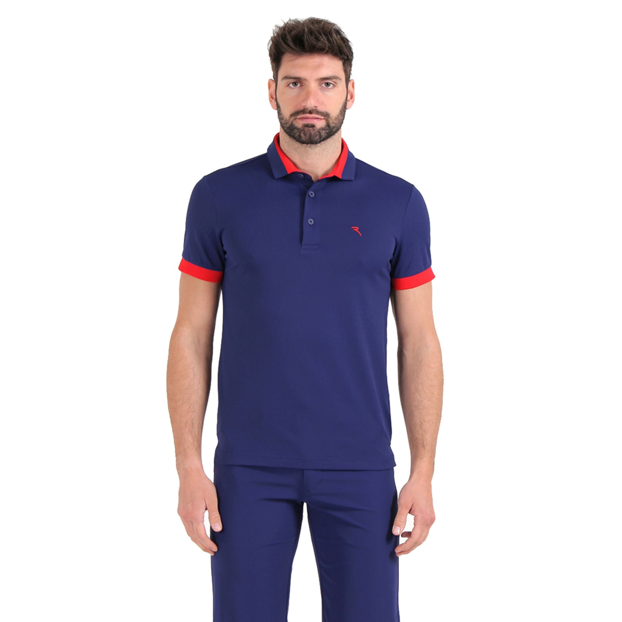 Chervo M Aymeric SS Polo Blau Herren