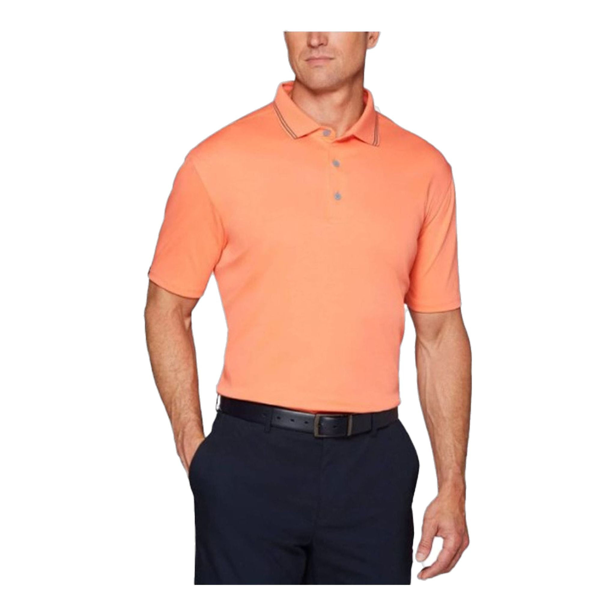 Callaway Solid Cotton Polo Fresh Salmon Herren