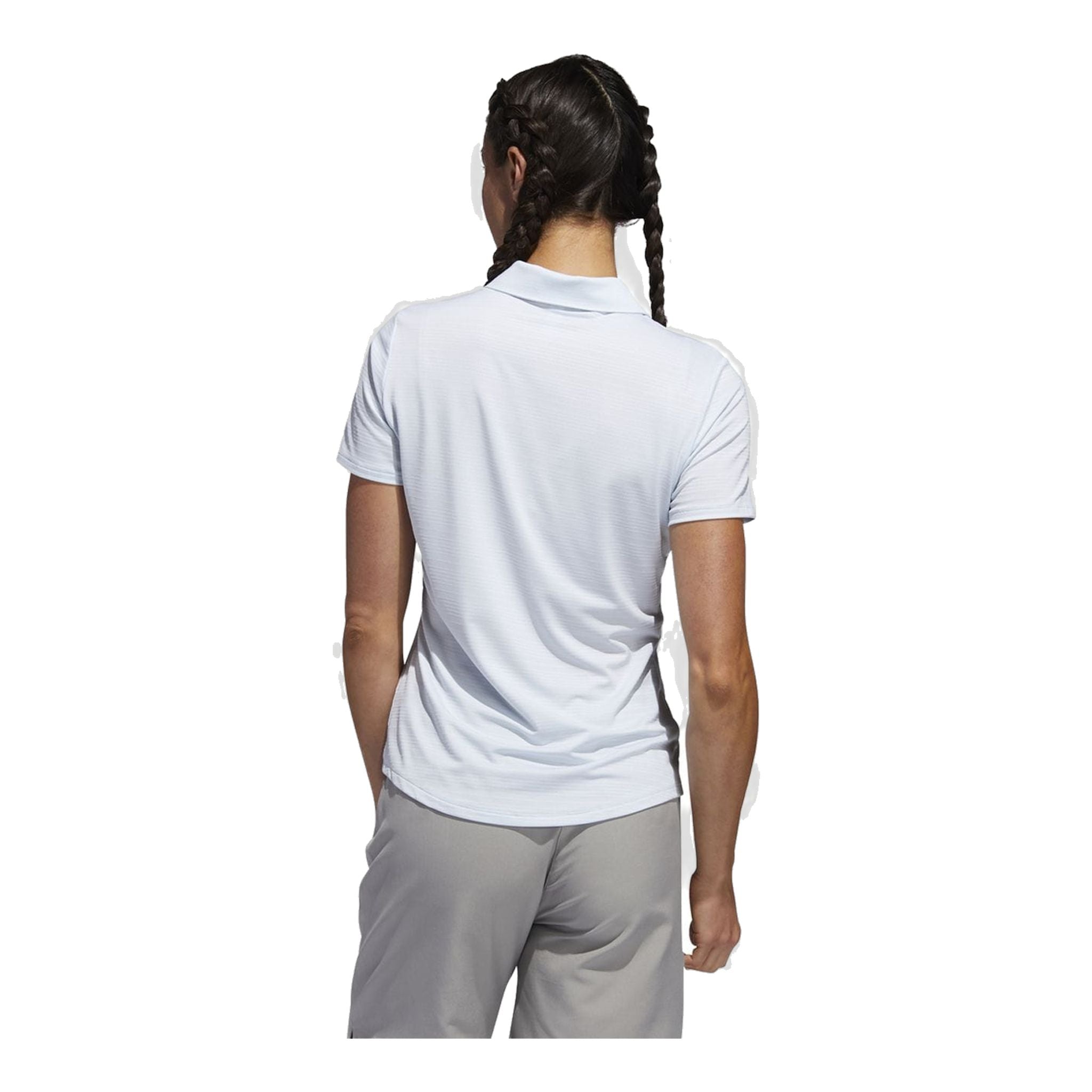 Adidas W Microdot SS Polo Sky Tint Damen