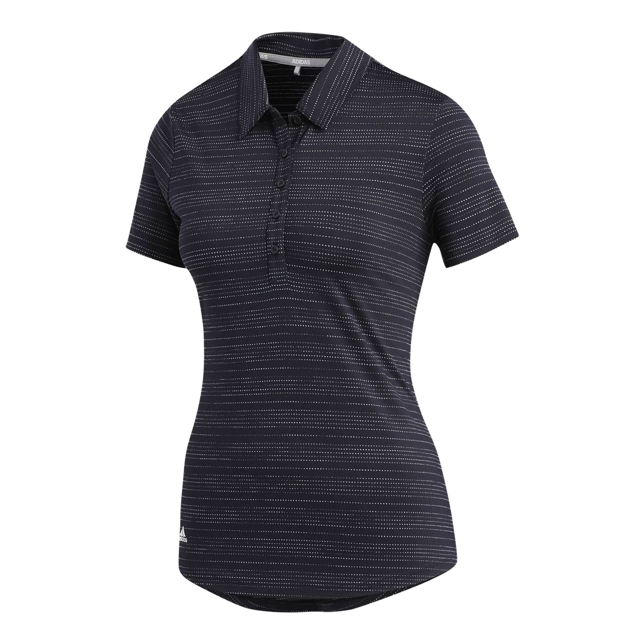 Adidas W Microdot SS Polo Black/White Damen