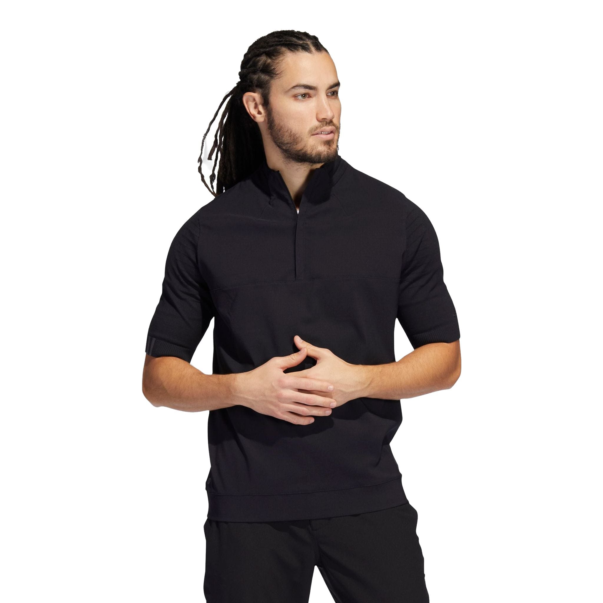 Adidas M Primeknit Quarter Zip Pullover Herren