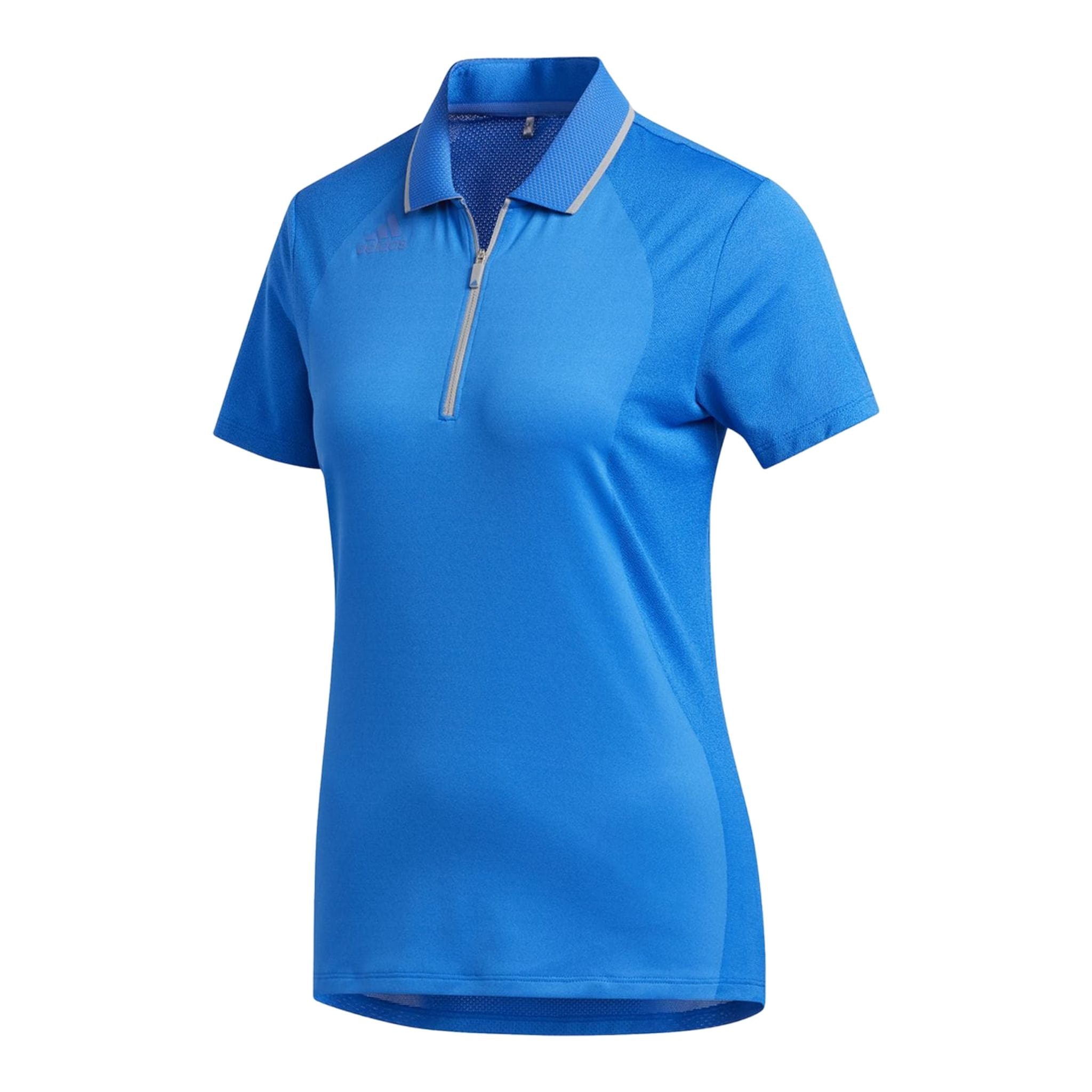 Adidas W Aeroready Engineered SS Polo Glory Blue Damen