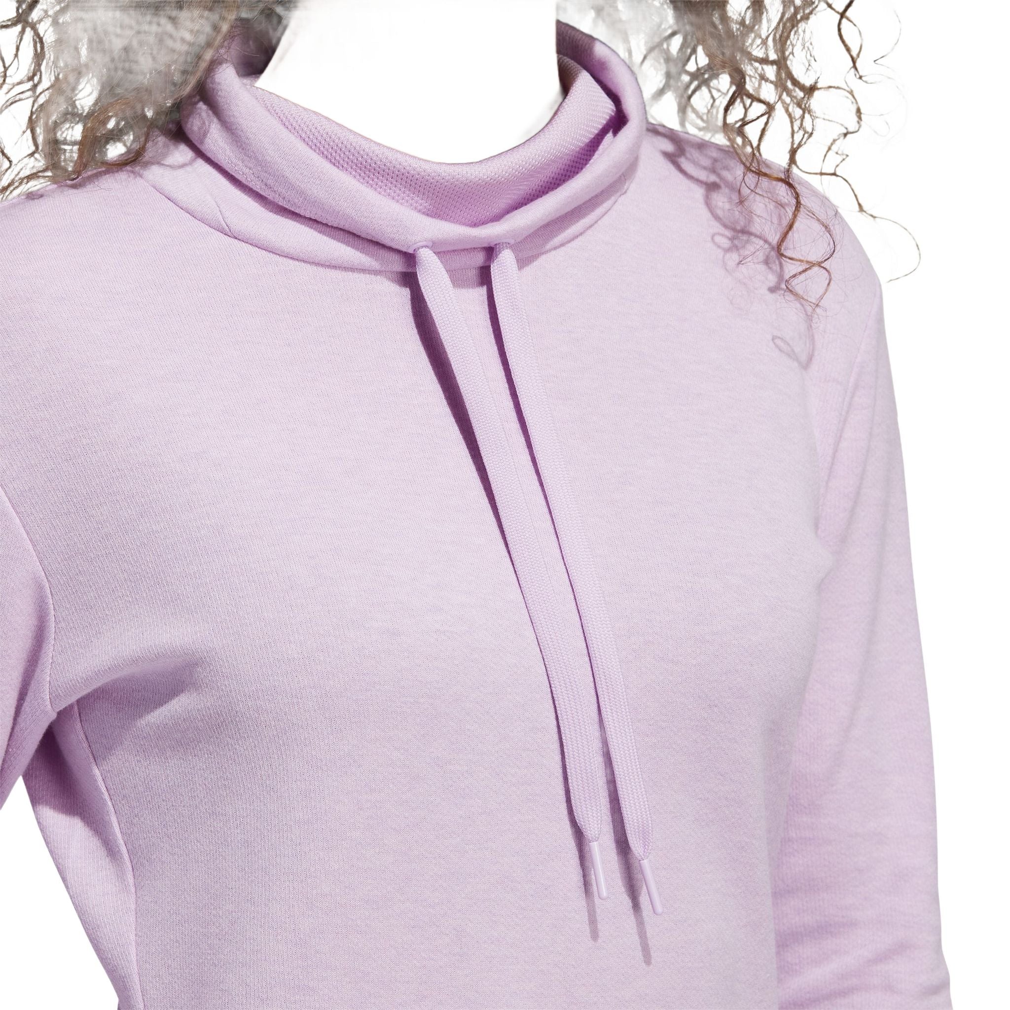 Adidas Melange High Mock Golf Pullover Bliss Lilac Mel Da Damen