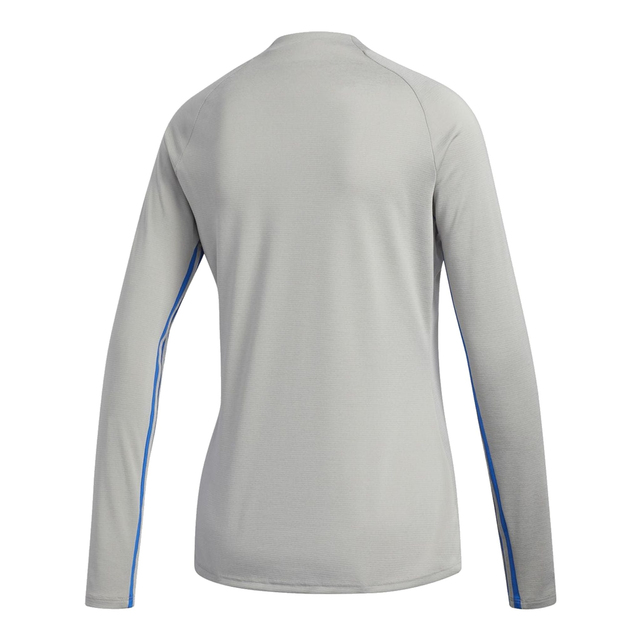 Adidas W Layer UPF Three Stripe Micro Mock Grau Damen