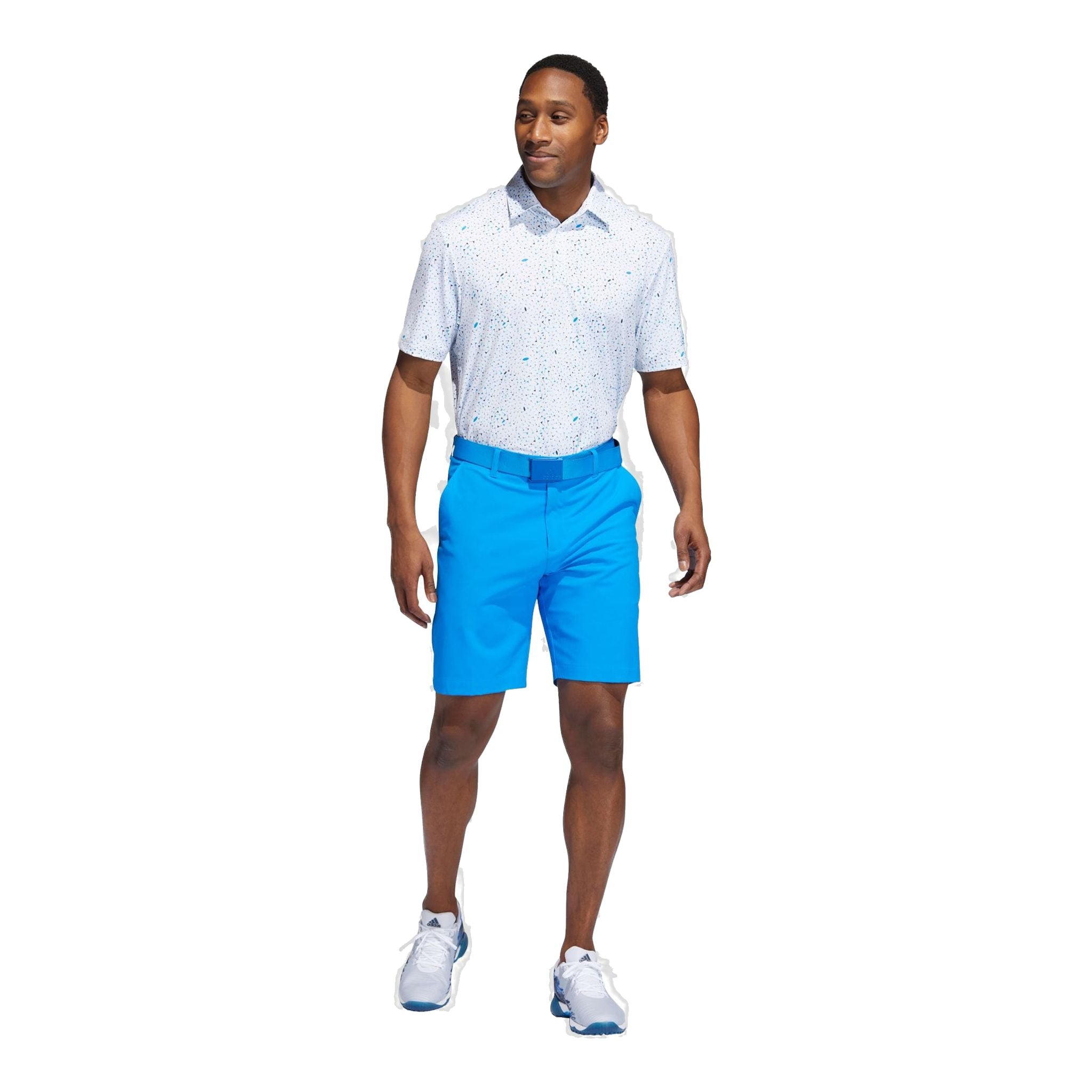 Adidas M Polo Flag Print Blue Rush/Semi Mint Rush/Crew Na Herren