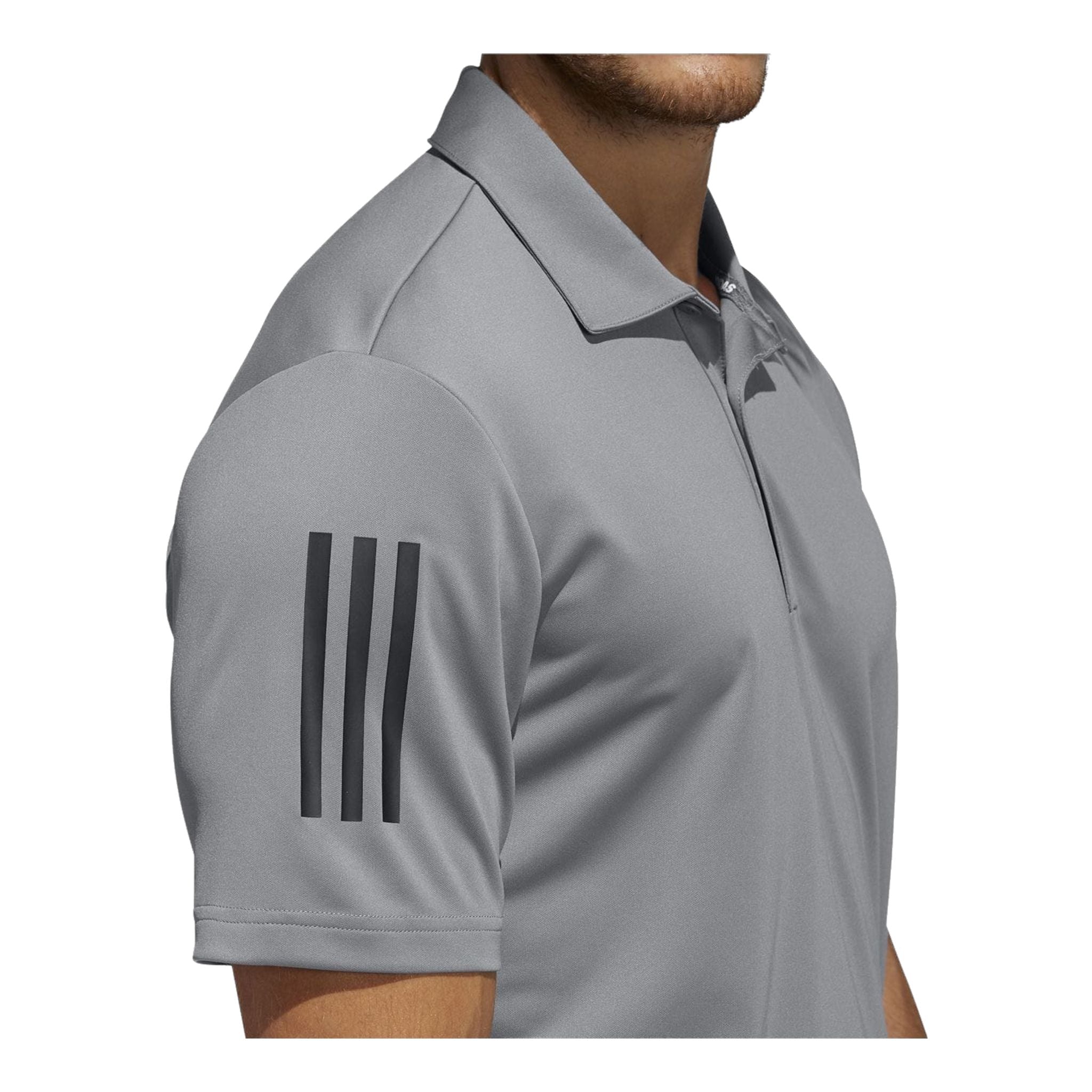 Adidas 3-Streifen Basic SS Polo Grau/Schwarz Herren