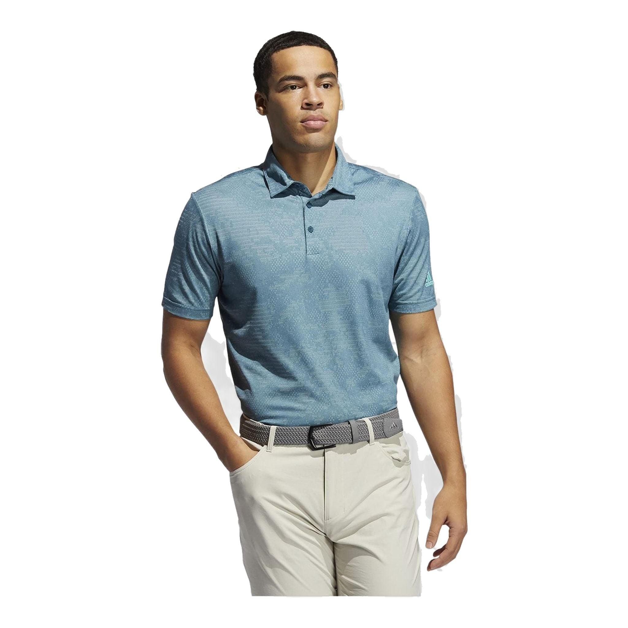Adidas Camo SS Polo Teal/Mint Herren