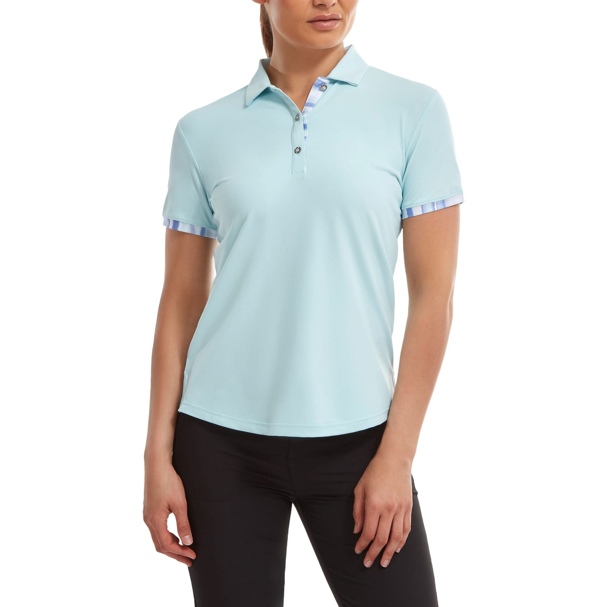 Footjoy Polo Watercolour Trim Pique Damen