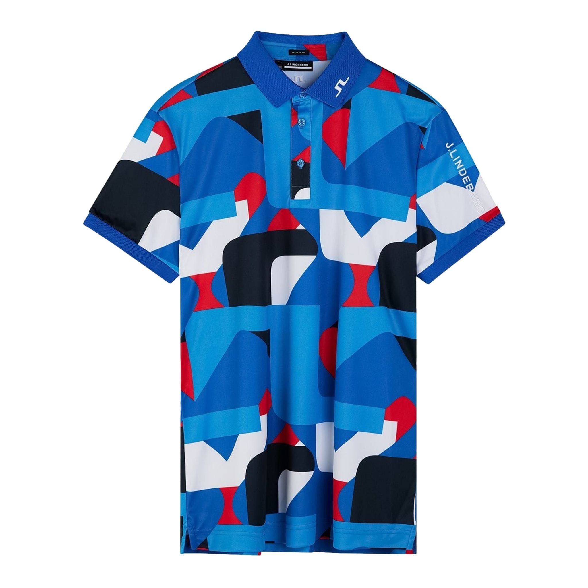 J. Lindeberg Tour Tech Print Polo Herren