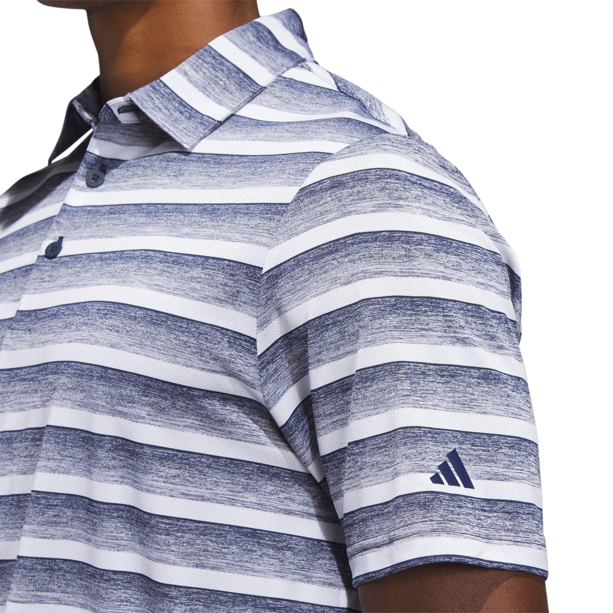 Adidas Two-Color Stripe Poloshirt Herren