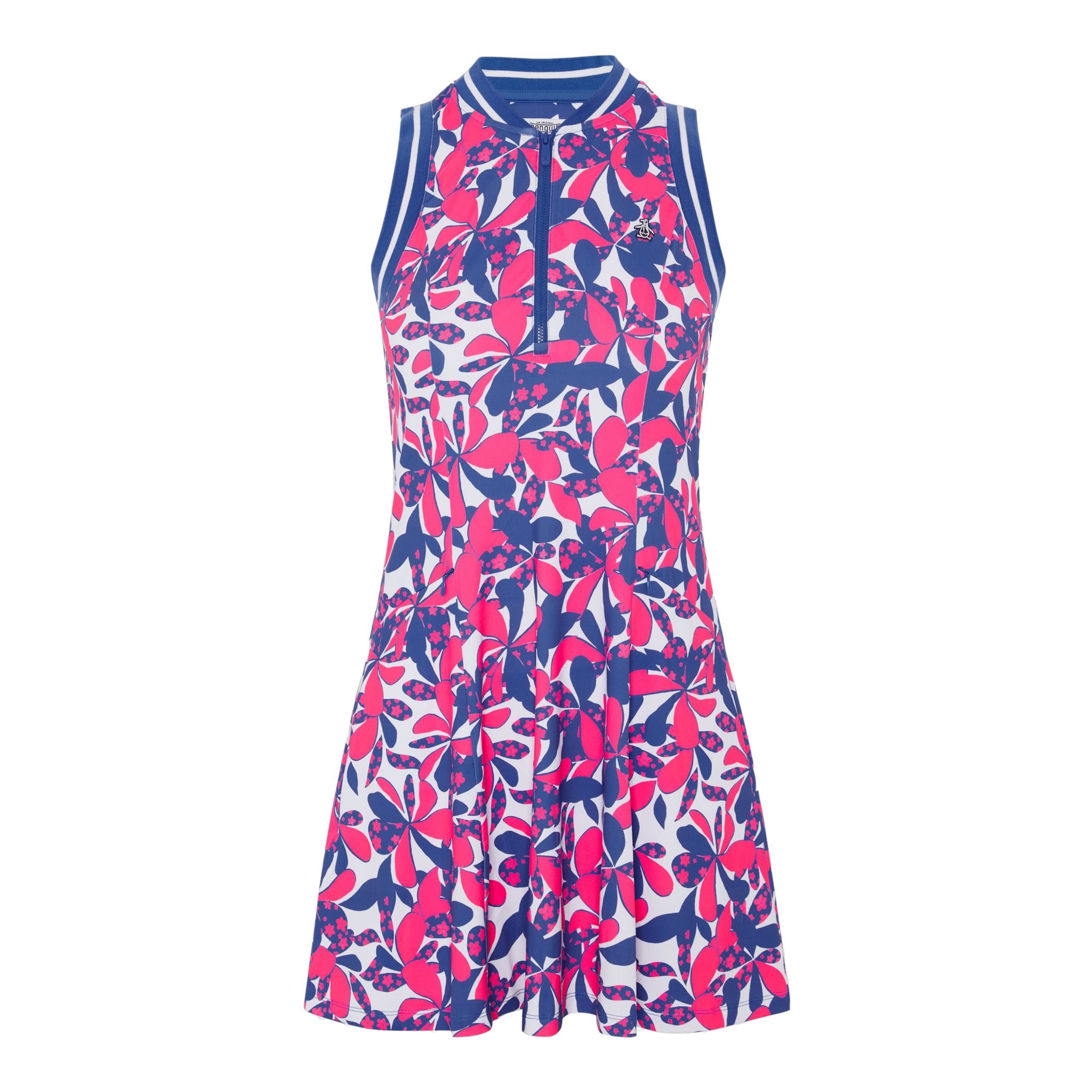 Original Penguin Floral Printed Zip Golfkleid Damen